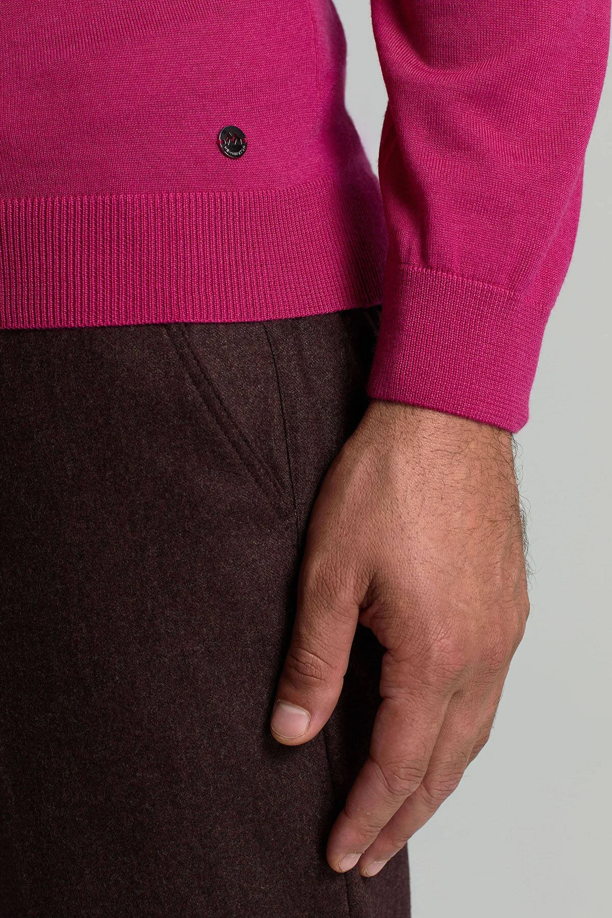 Hemington - Lupetto Yaka Merino Yün Fuşya Triko (4)