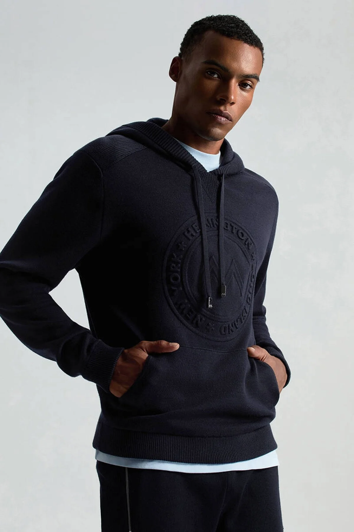 Hemington - M Logolu Kapüşonlu Lacivert Hoody (4)