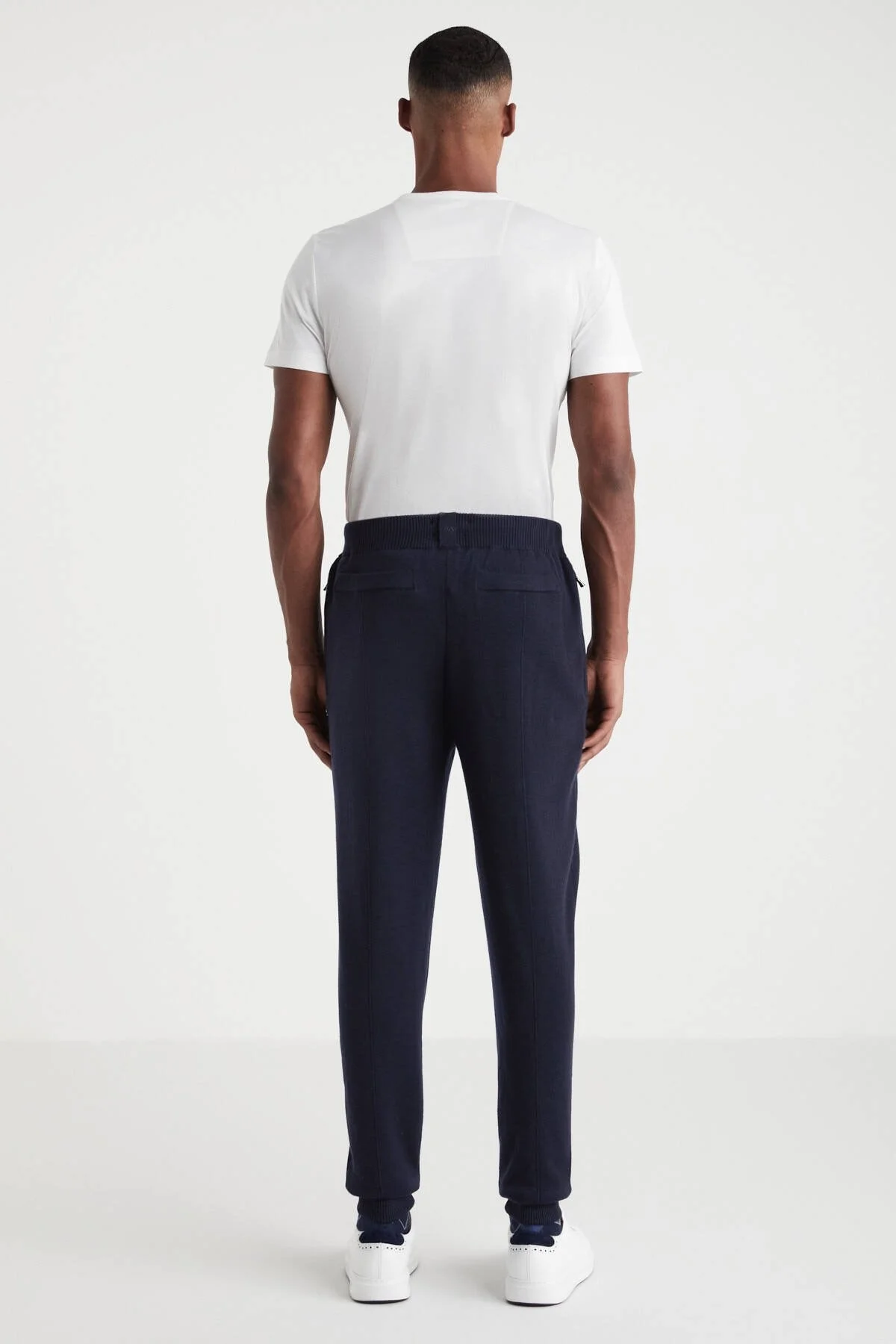 Hemington - Lacivert Merino Yün Activewear Şerit Detaylı Triko Pantolon (4)