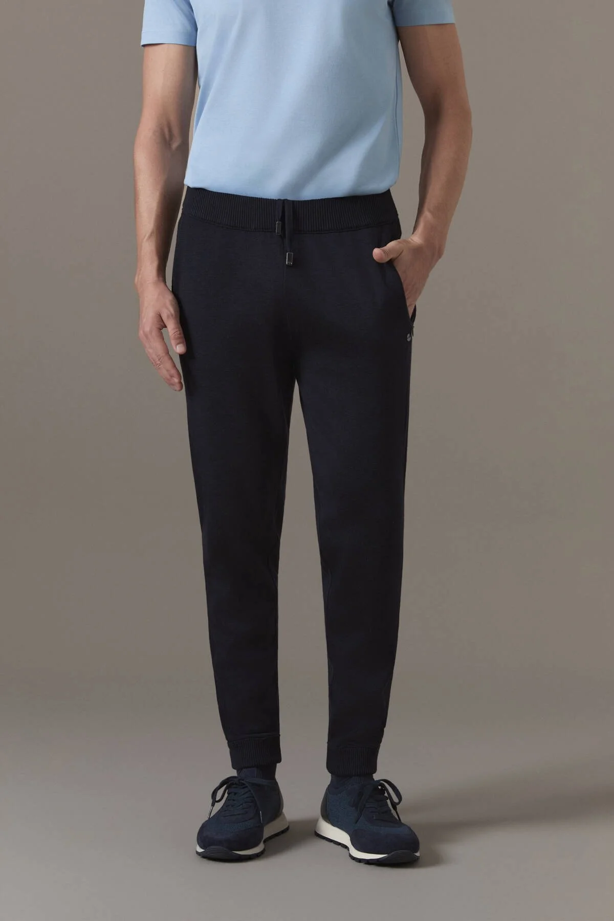 Hemington - Merino Yün Lacivert Triko Pantolon (1)