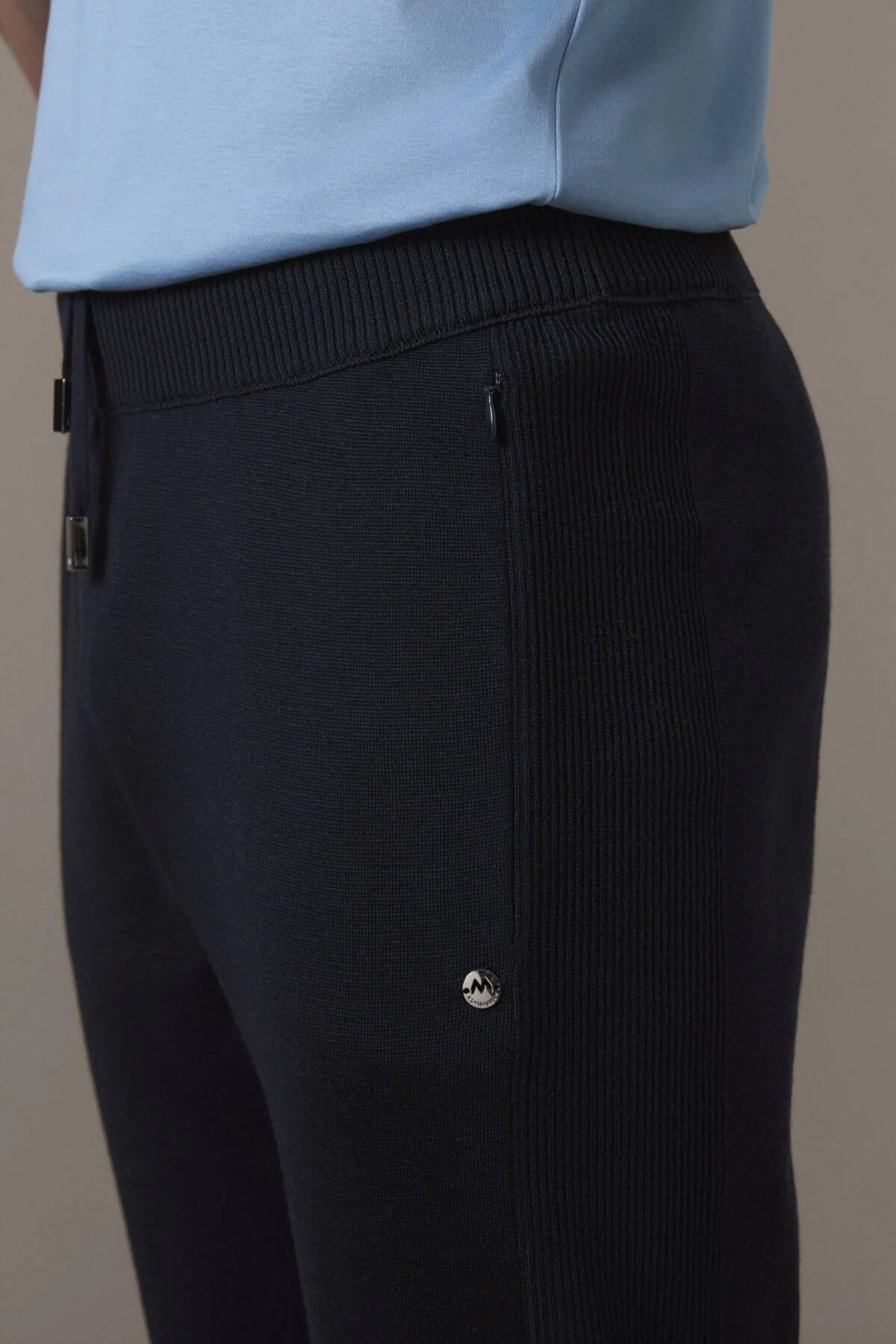 Hemington - Merino Yün Lacivert Triko Pantolon (3)