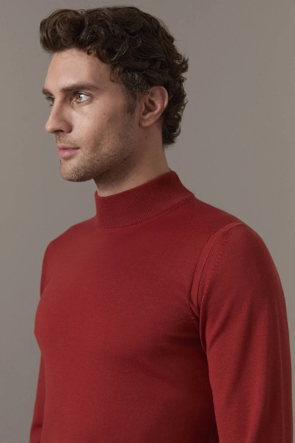 Hemington - Merino Yün Lupetto Yaka Kırmızı Triko (4)