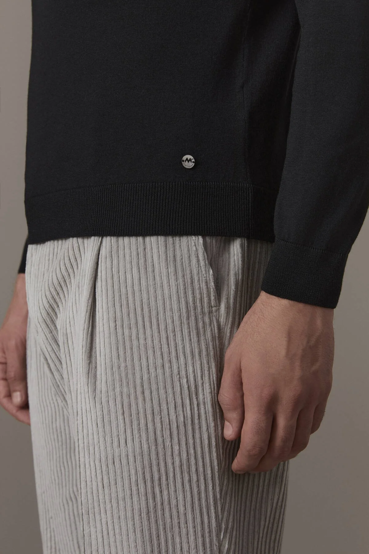 Hemington - Merino Yün Lupetto Yaka Siyah Triko (3)