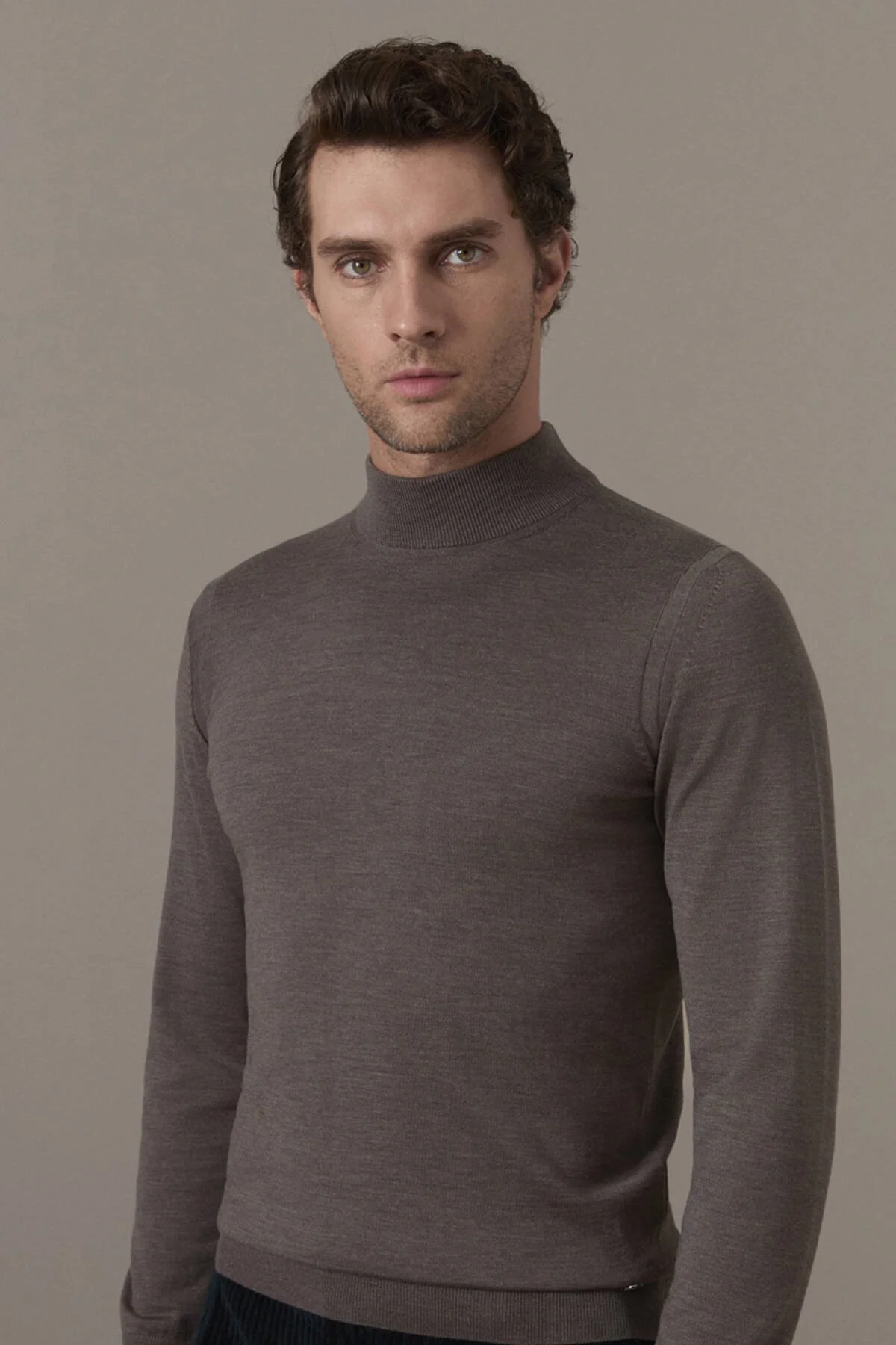 Hemington - Merino Yün Lupetto Yaka Vizon Triko (3)