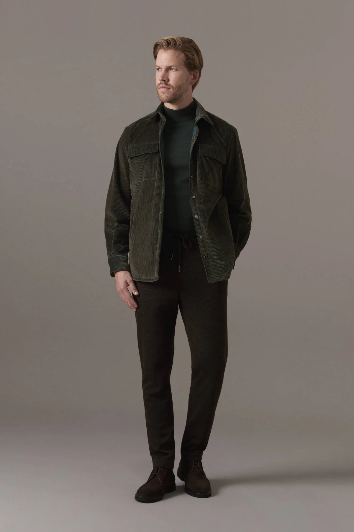 Hemington - Merino Yün Lupetto Yaka Yeşil Triko (3)