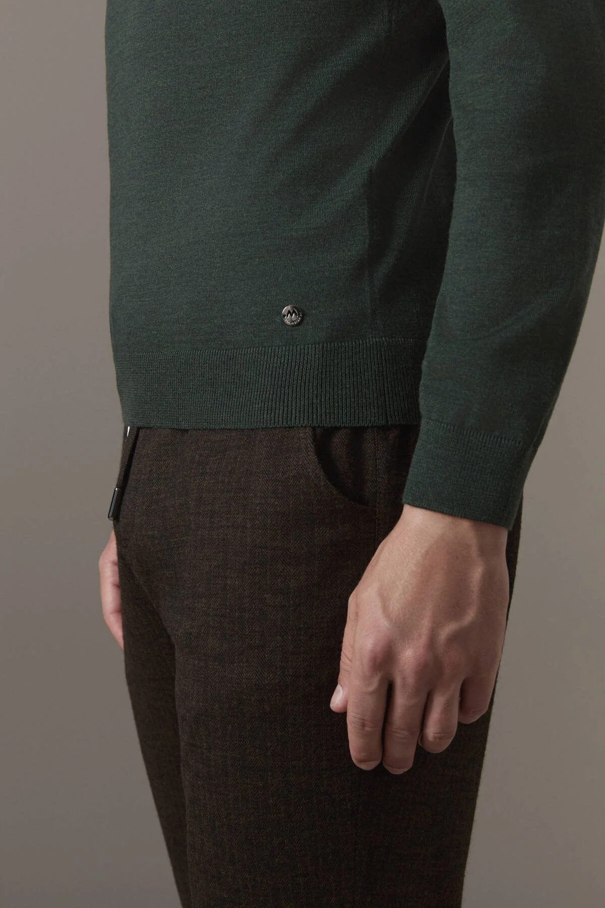 Hemington - Merino Yün Lupetto Yaka Yeşil Triko (4)
