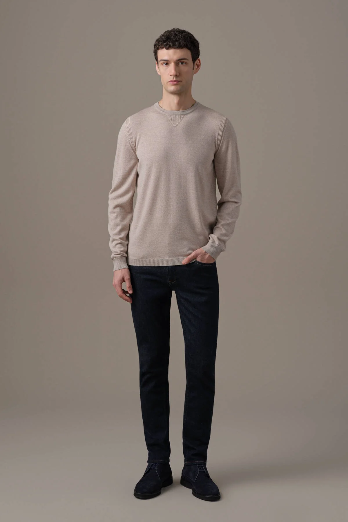Hemington - Merino Yün-Modal Camel Lounge Triko (2)
