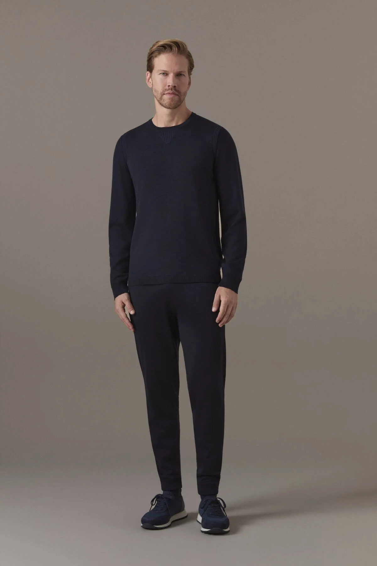 Hemington - Merino Yün-Modal Lacivert Lounge Triko (2)