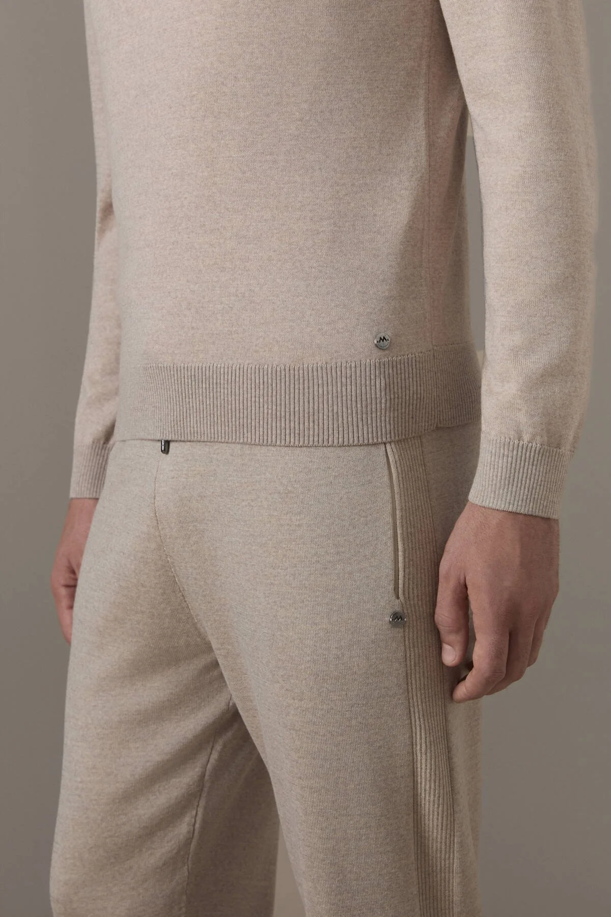 Hemington - Merino Yün-Modal Yarım Fermuarlı Camel Triko (4)