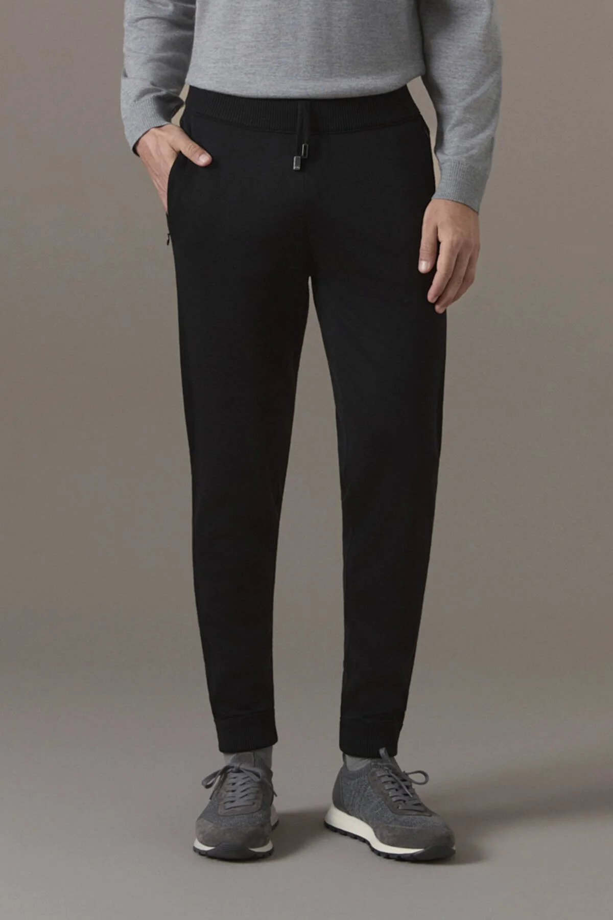 Hemington - Merino Yün Siyah Triko Pantolon (1)