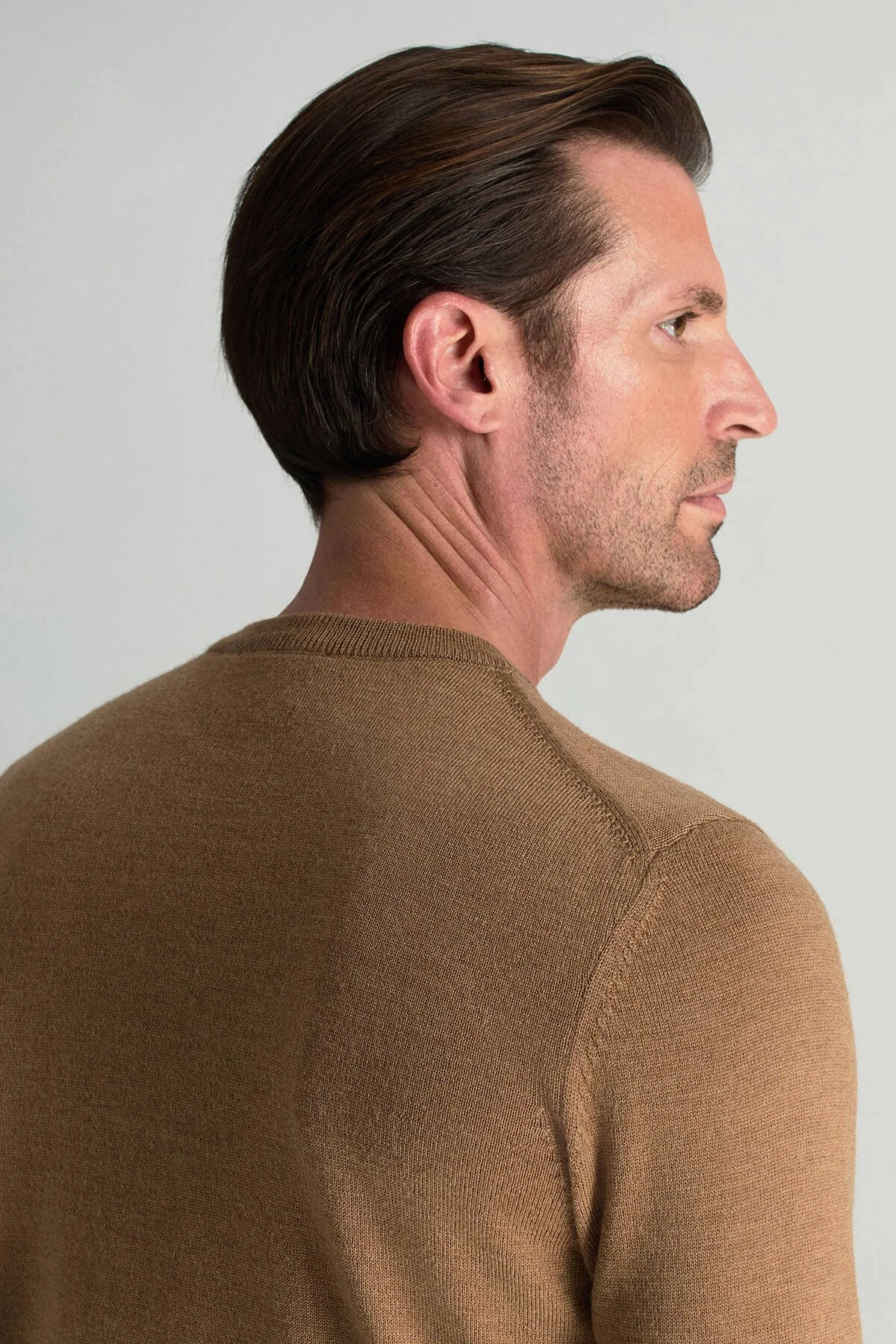 Hemington - Merino Yünü Bisiklet Yaka Camel Triko Kazak (6)