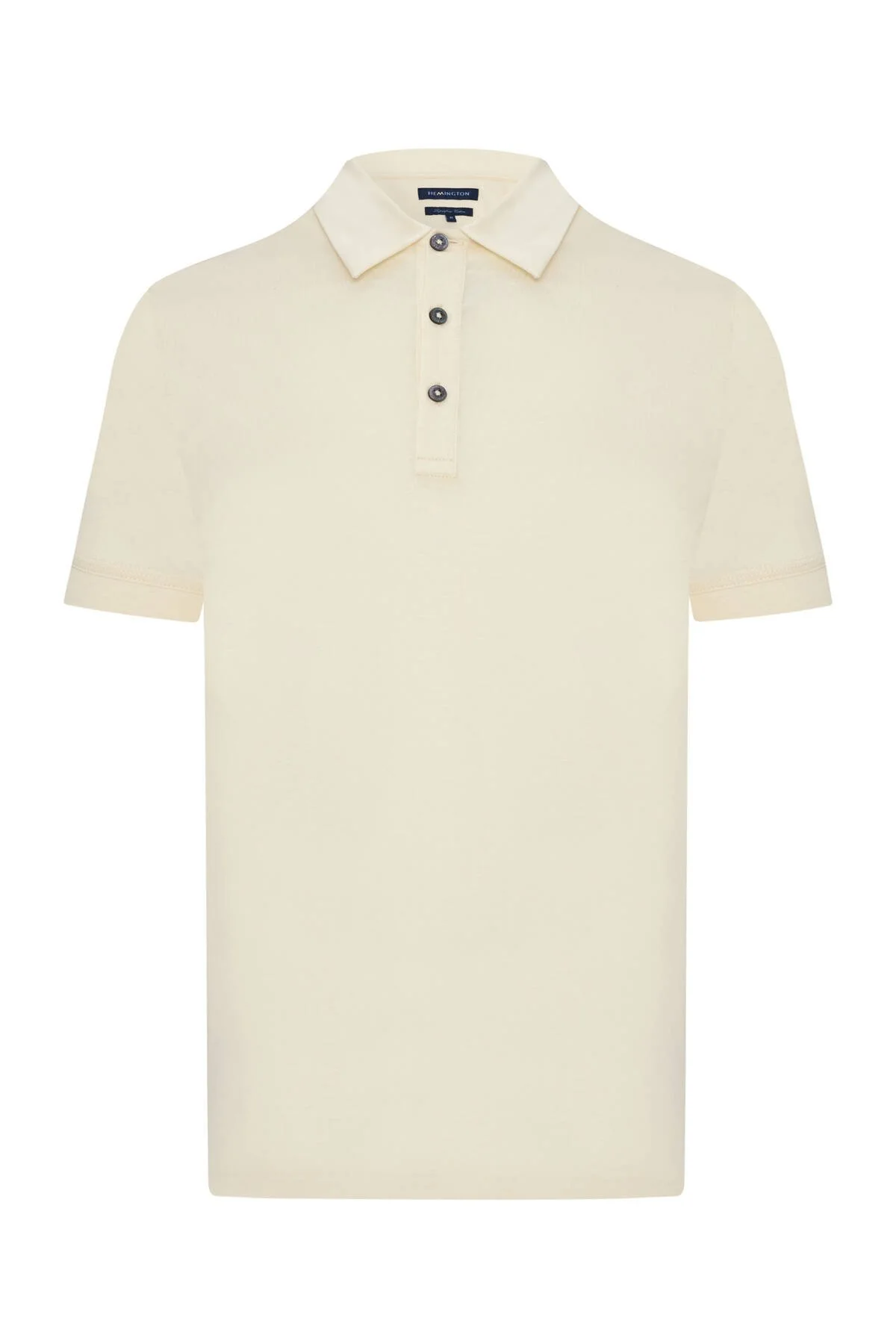 Hemington - Merserize Pamuk Krem Rengi Polo Yaka T-Shirt (6)