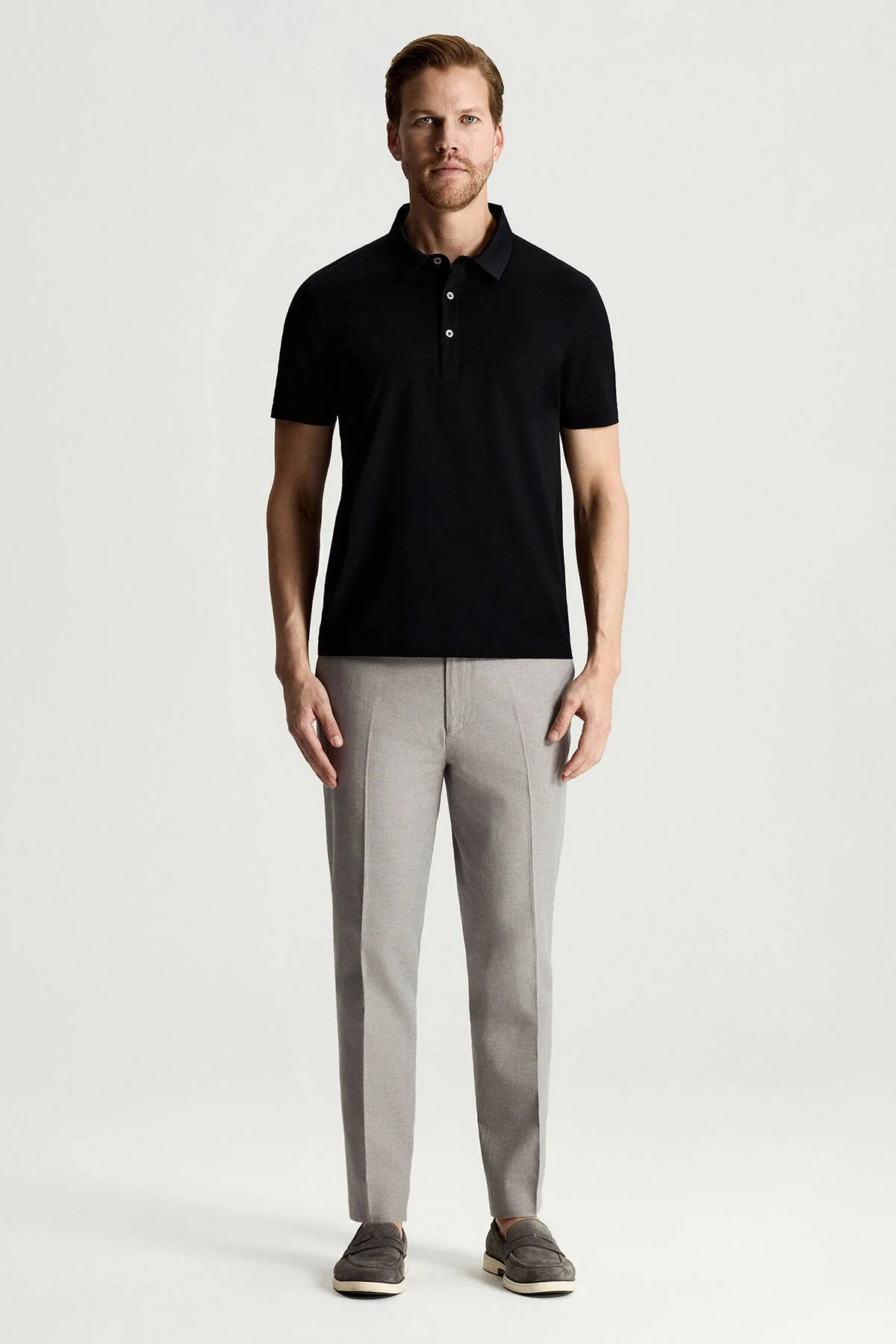 Hemington - Merserize Pamuk Siyah Polo Yaka T-Shirt (2)