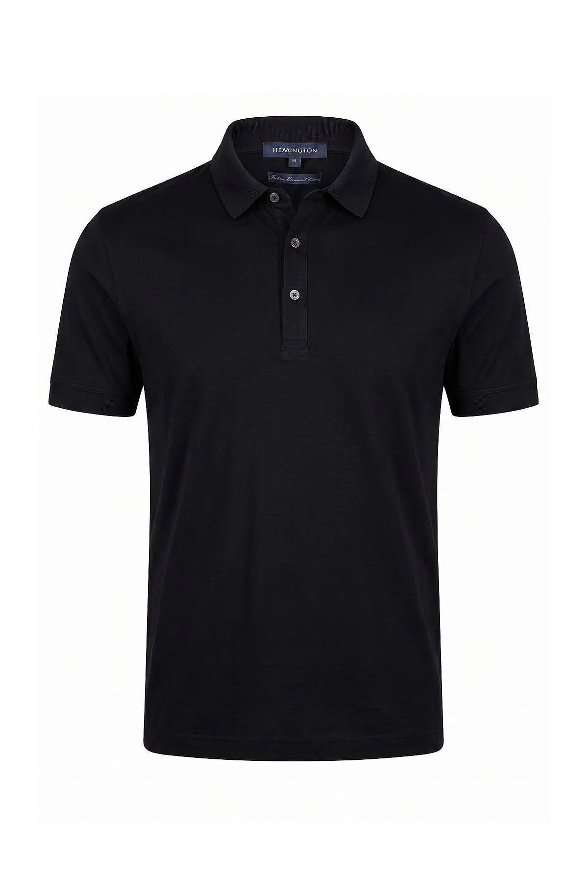 Hemington - Merserize Pamuk Siyah Polo Yaka T-Shirt (5)