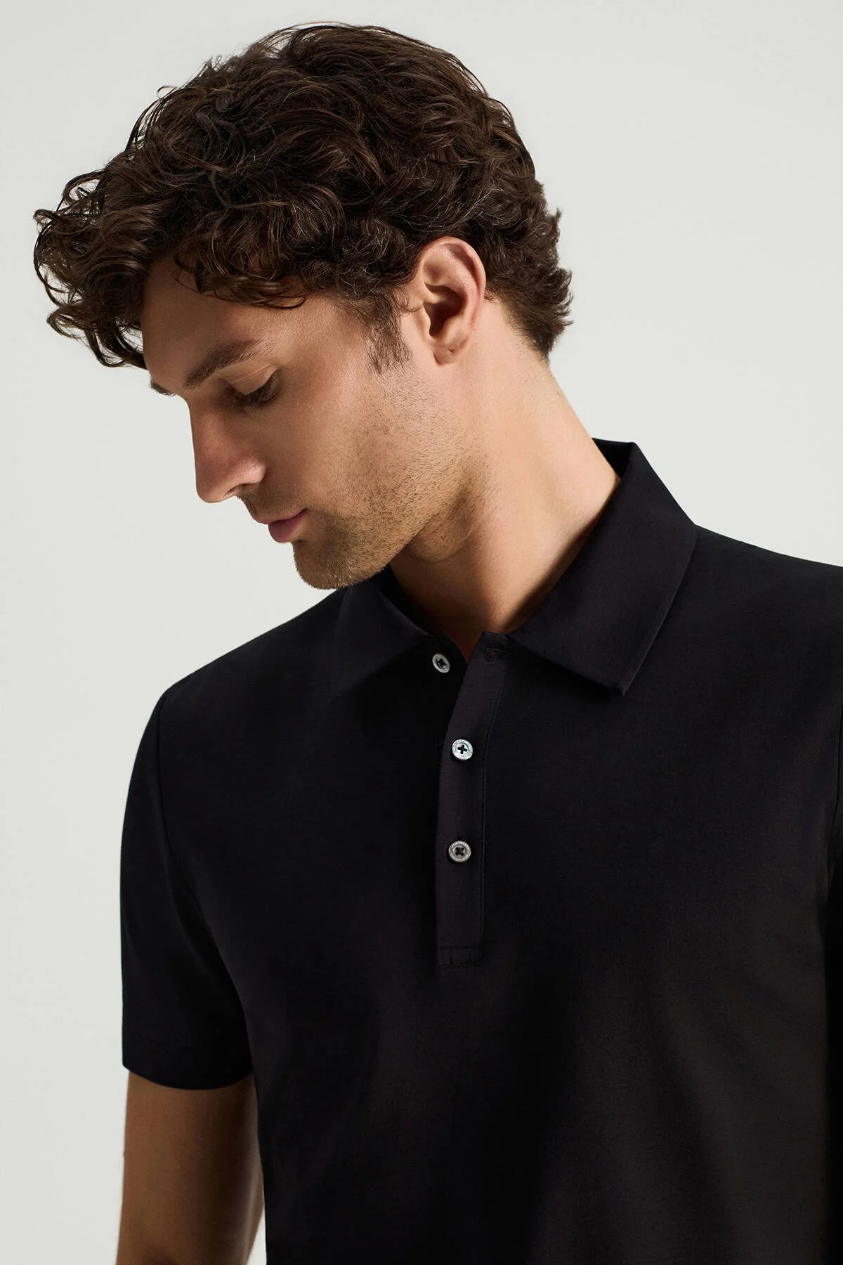Hemington - Merserize Pamuk Siyah Polo Yaka T-Shirt (3)
