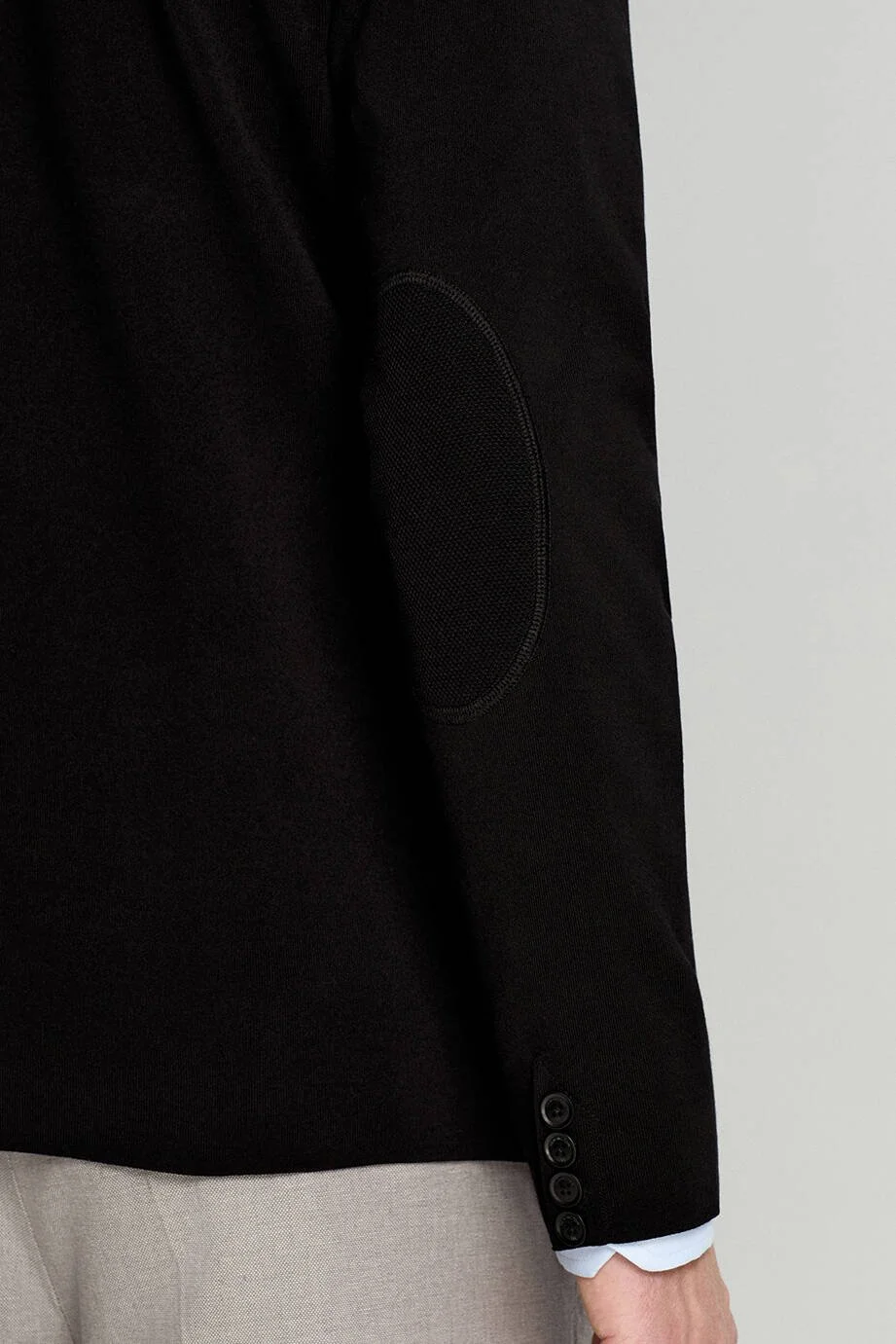 Hemington - Merserize Pamuk Siyah Triko Blazer Ceket (5)