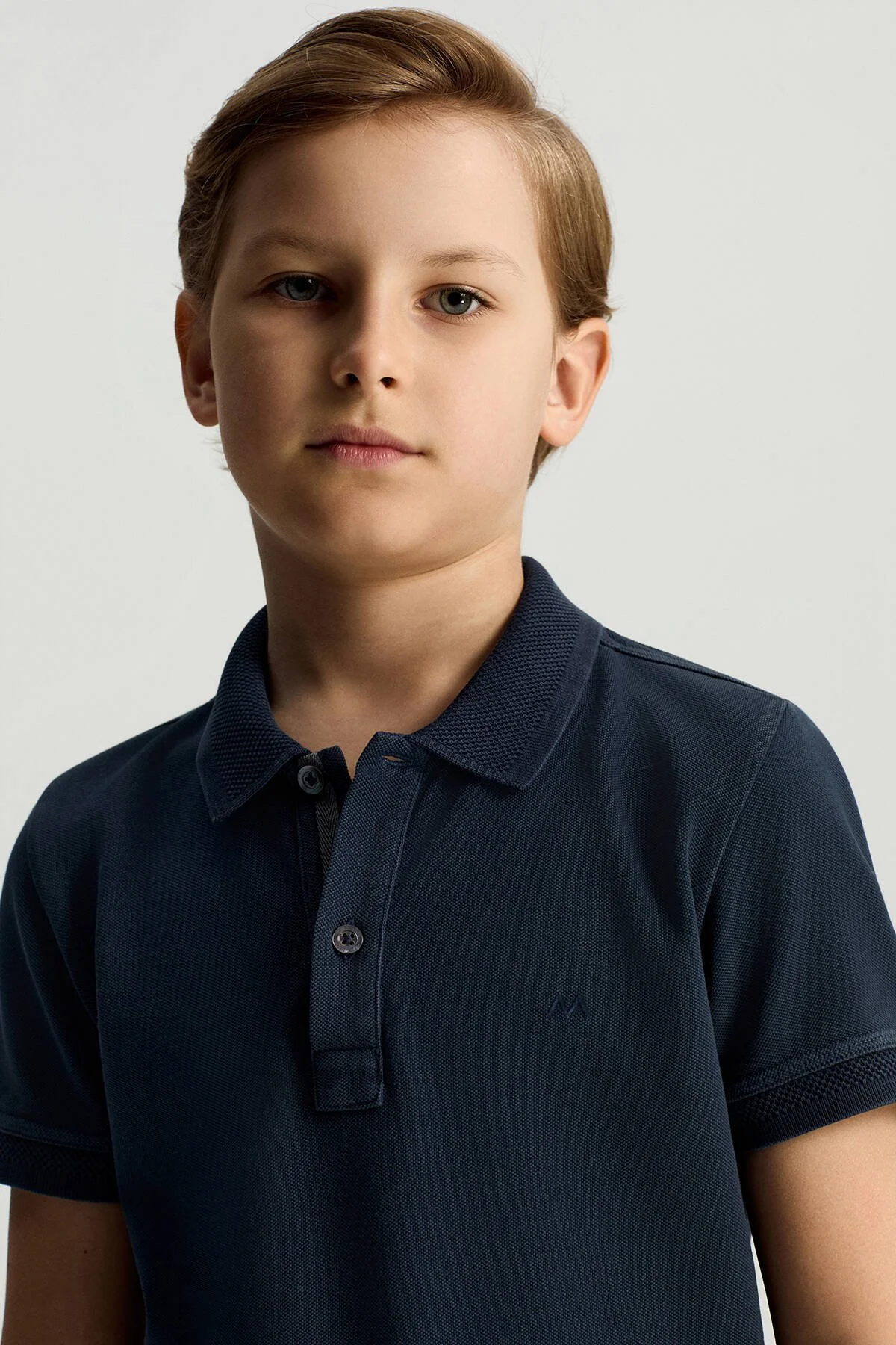 Hemington - Vintage Görünümlü Lacivert Polo Yaka Çocuk T-Shirt (3)