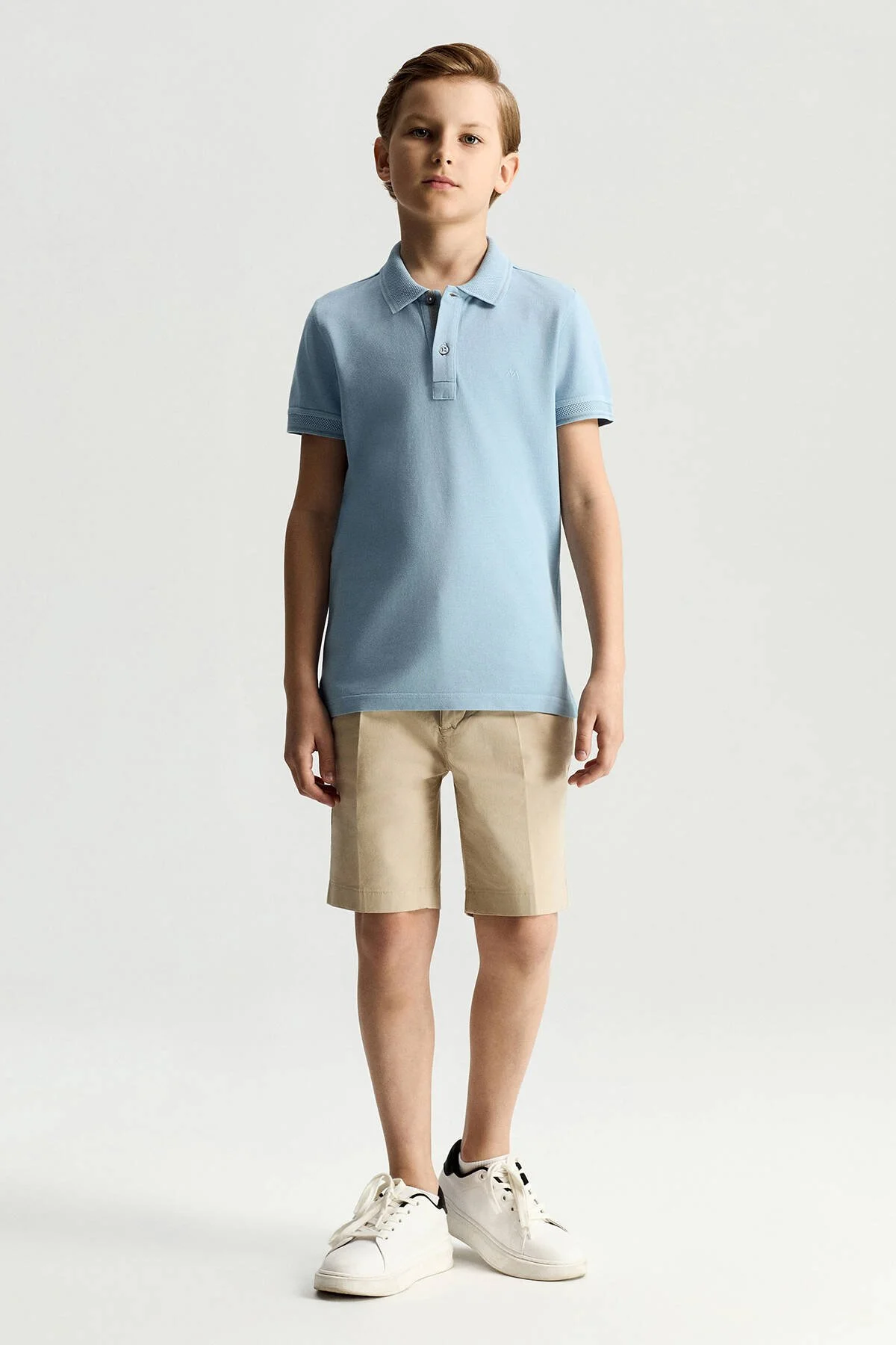 Hemington - Vintage Görünümlü Mavi Polo Yaka Çocuk T-Shirt (2)