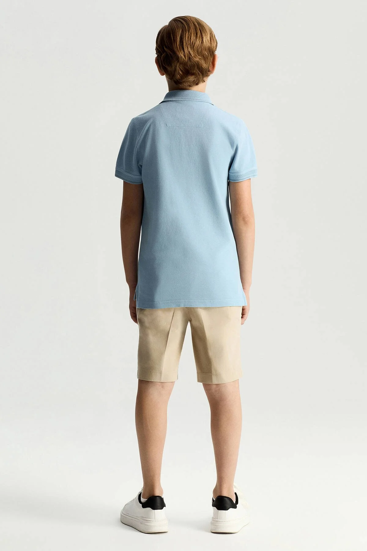 Hemington - Vintage Görünümlü Mavi Polo Yaka Çocuk T-Shirt (4)
