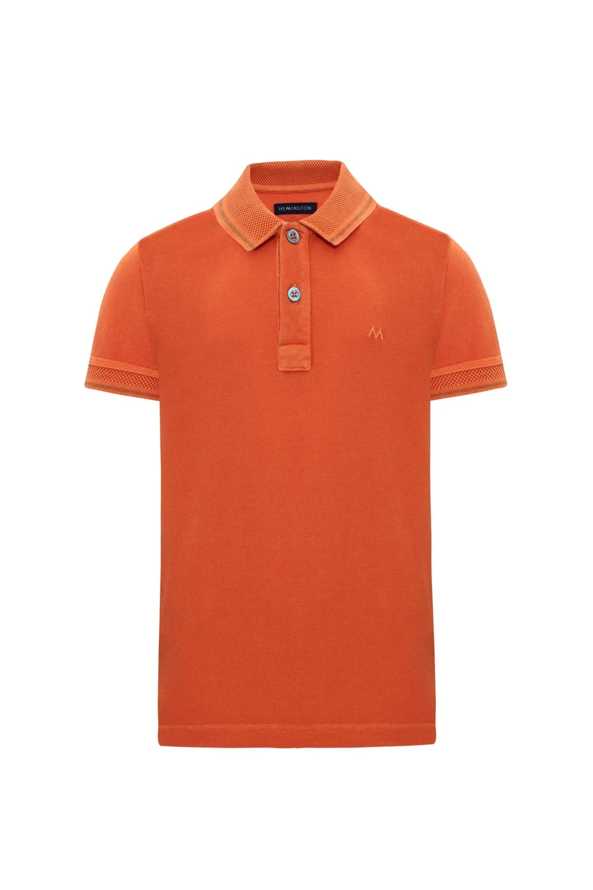 Hemington - Vintage Görünümlü Turuncu Polo Yaka Çocuk T-Shirt (6)