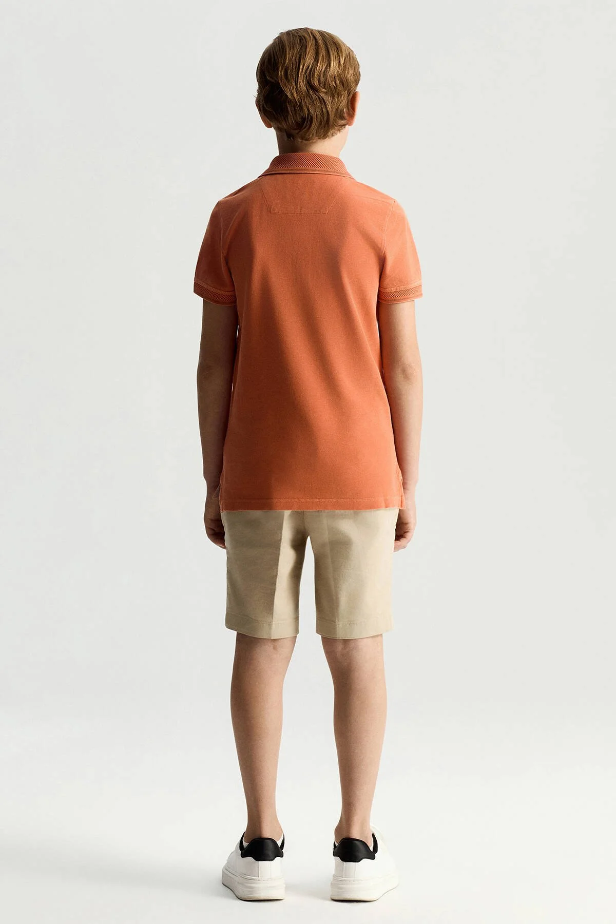 Hemington - Vintage Görünümlü Turuncu Polo Yaka Çocuk T-Shirt (4)