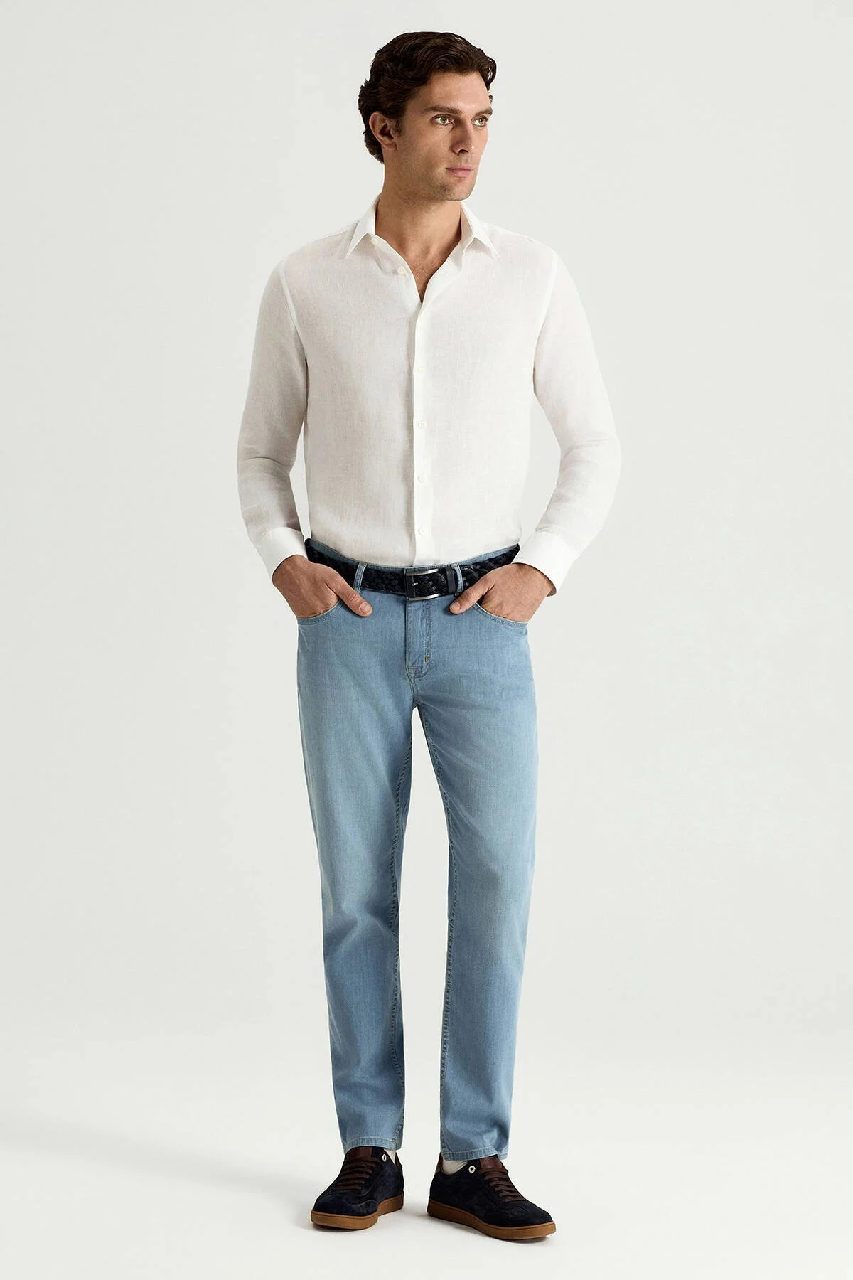 Hemington - Pamuk Karışım Açık Mavi Denim Pantolon (2)