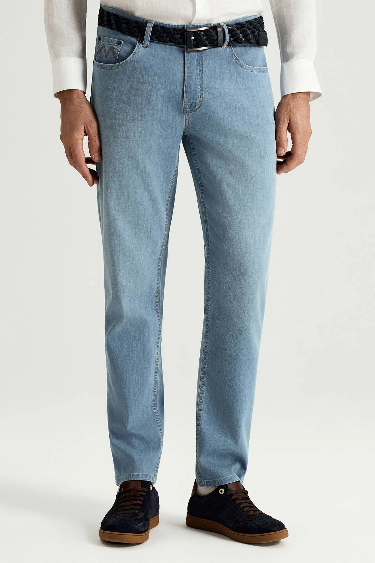 Hemington - Pamuk Karışım Açık Mavi Denim Pantolon (1)