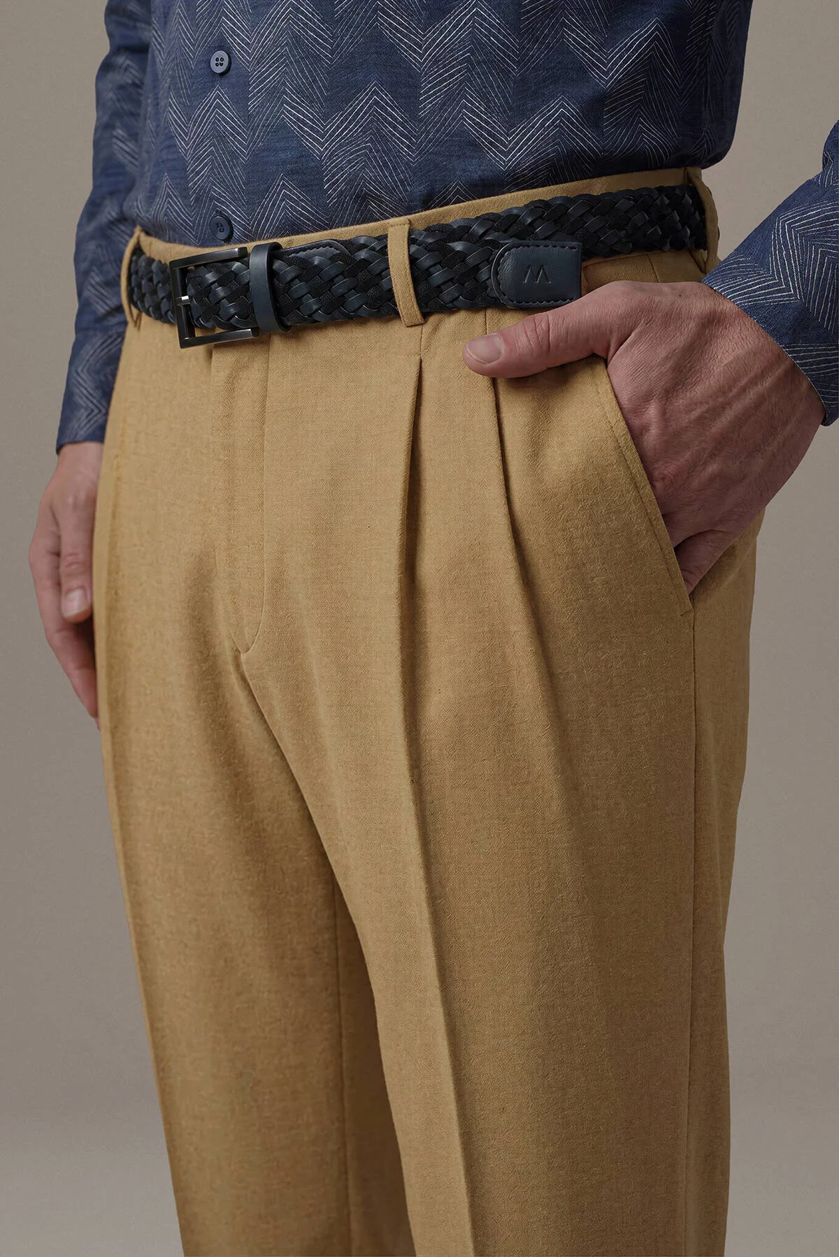 Hemington - Pamuk Kaşmir Camel Chino Pantolon (3)
