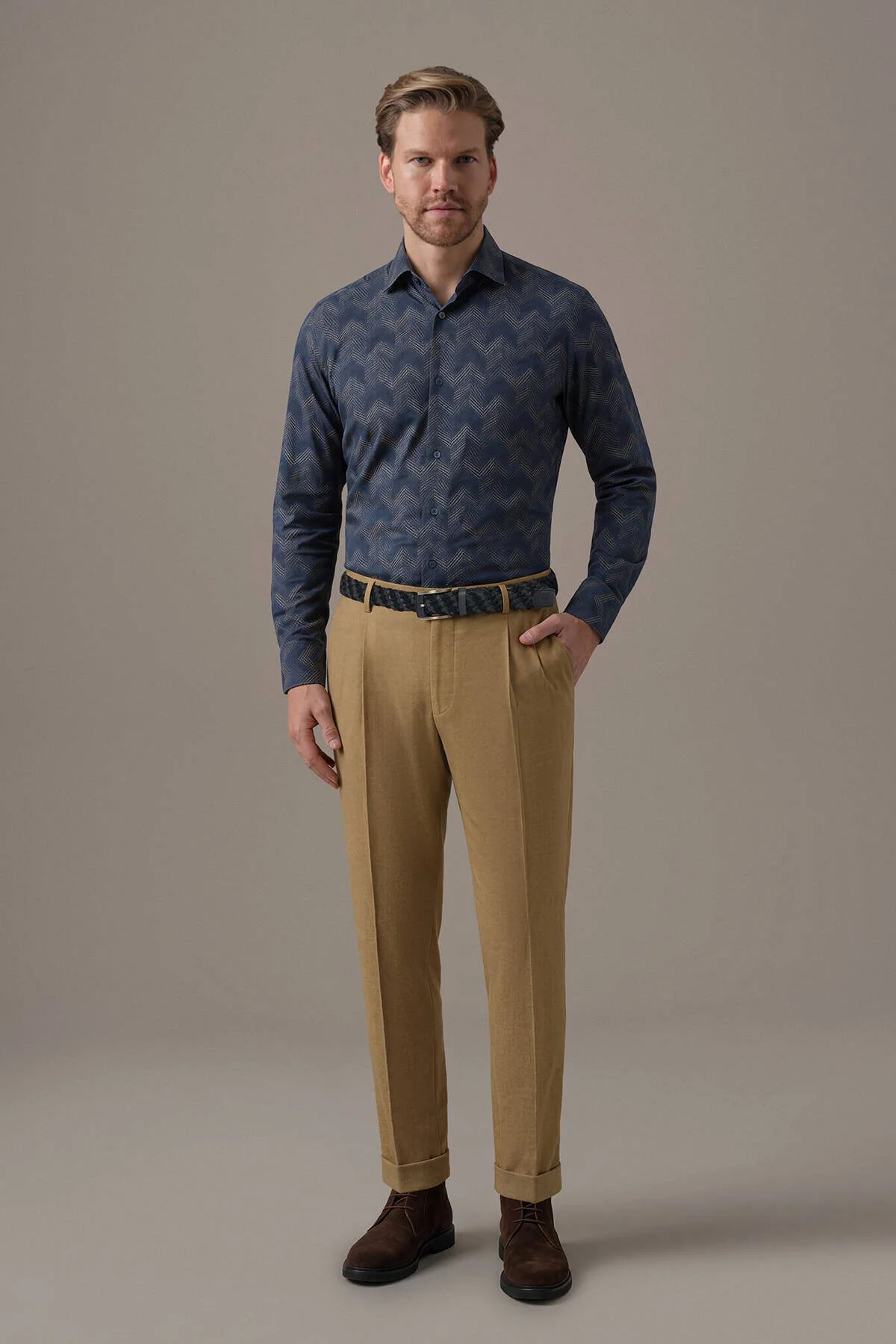 Hemington - Pamuk Kaşmir Camel Chino Pantolon (2)