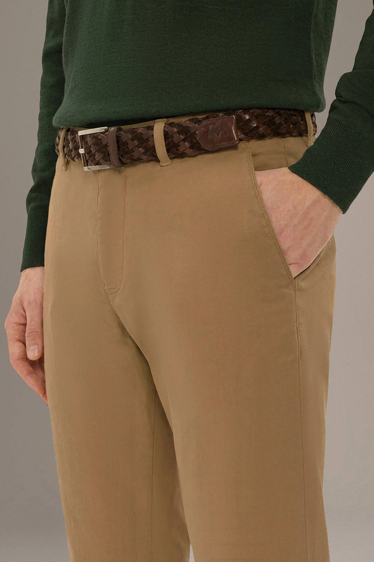 Hemington - Pamuk Modal Camel Chino Pantolon (3)