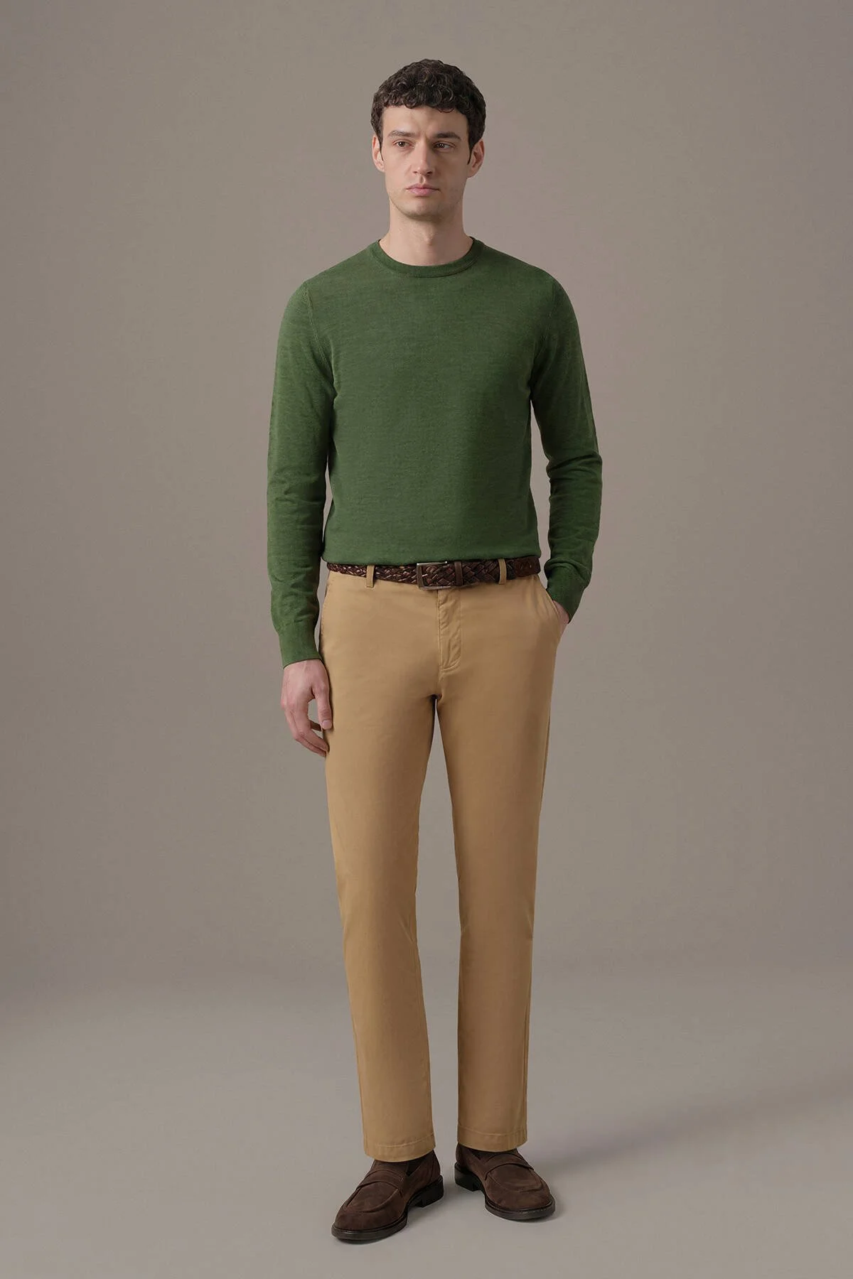 Hemington - Pamuk Modal Camel Chino Pantolon (2)
