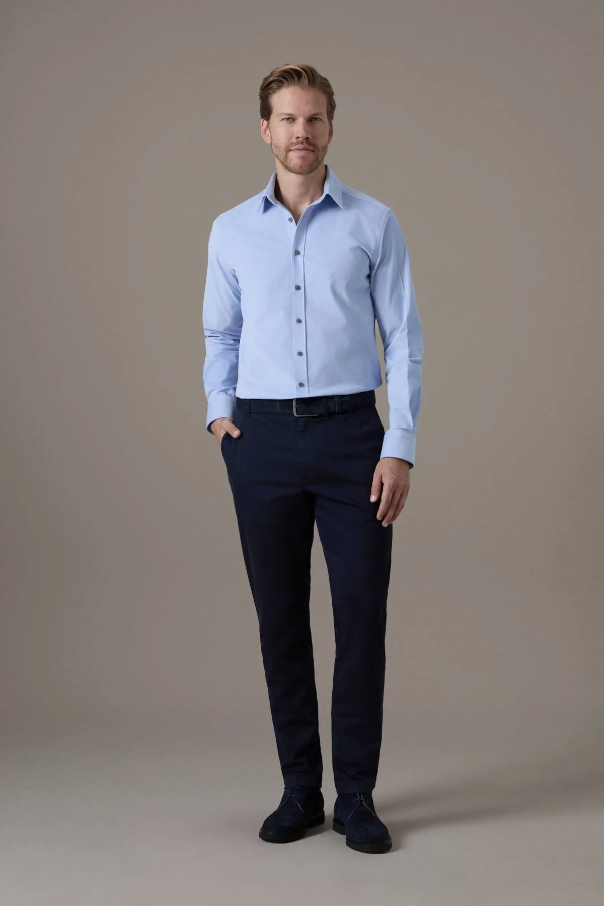 Hemington - Pamuk Modal Lacivert Chino Pantolon (2)