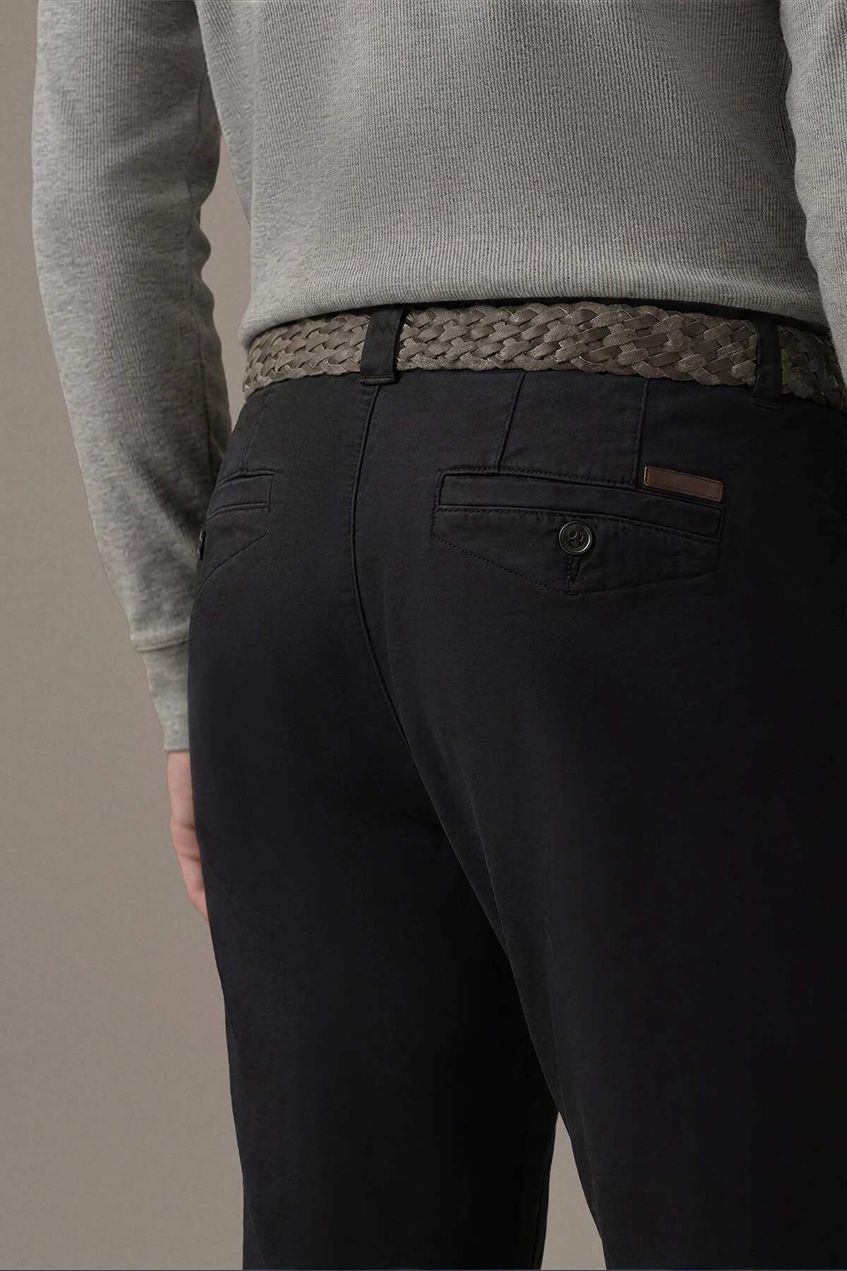 Hemington - Pamuk Modal Siyah Chino Pantolon (3)