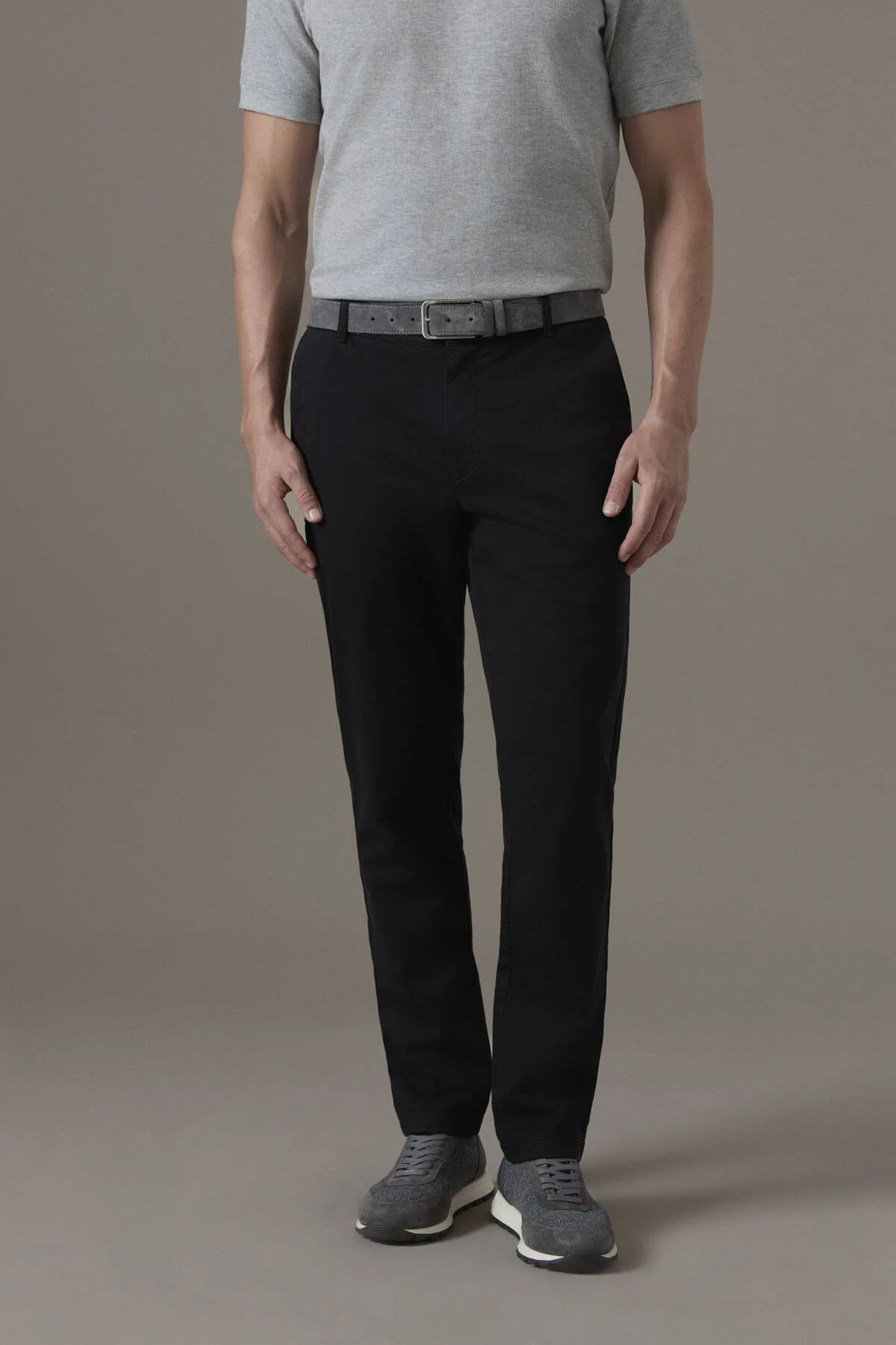 Hemington - Pamuk Modal Siyah Chino Pantolon (1)