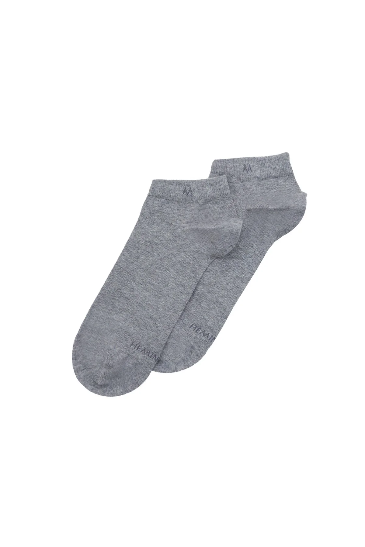 Hemington - Pamuklu Açık Gri İkili Sneaker Çorap Seti (1)