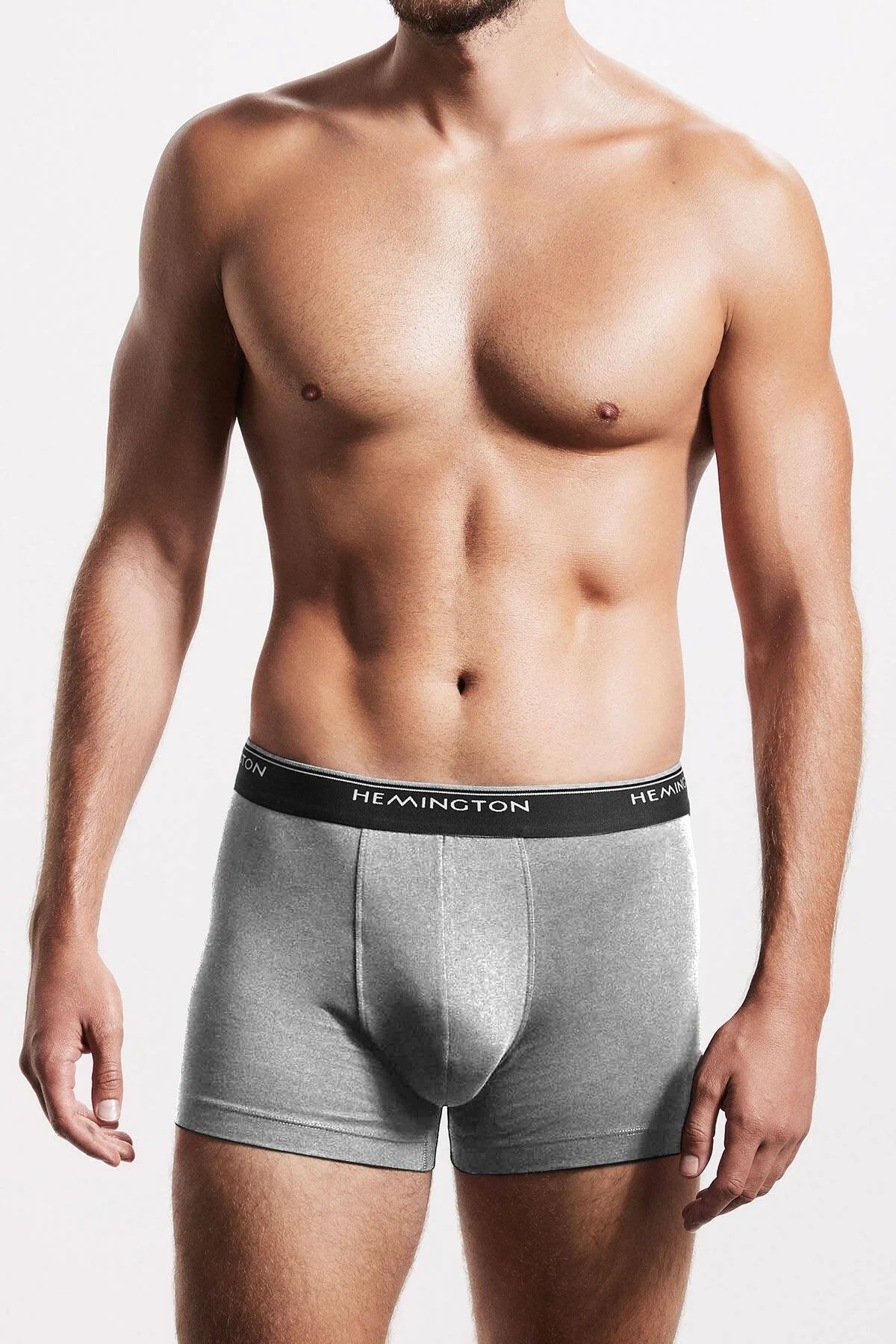 Hemington - Pamuklu Gri Boxer (1)