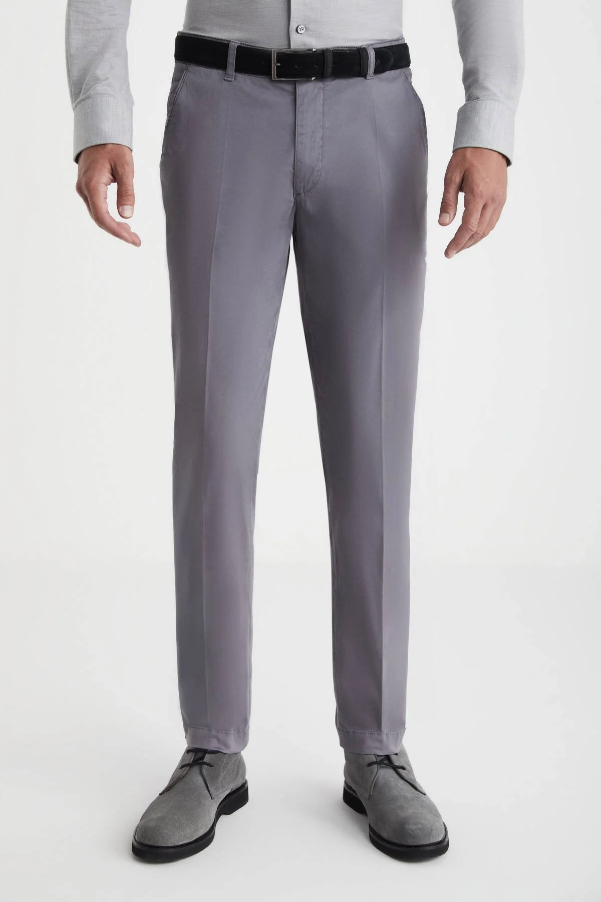 Hemington - Pamuklu Koyu Gri Regular Fit Chino Pantolon (4)