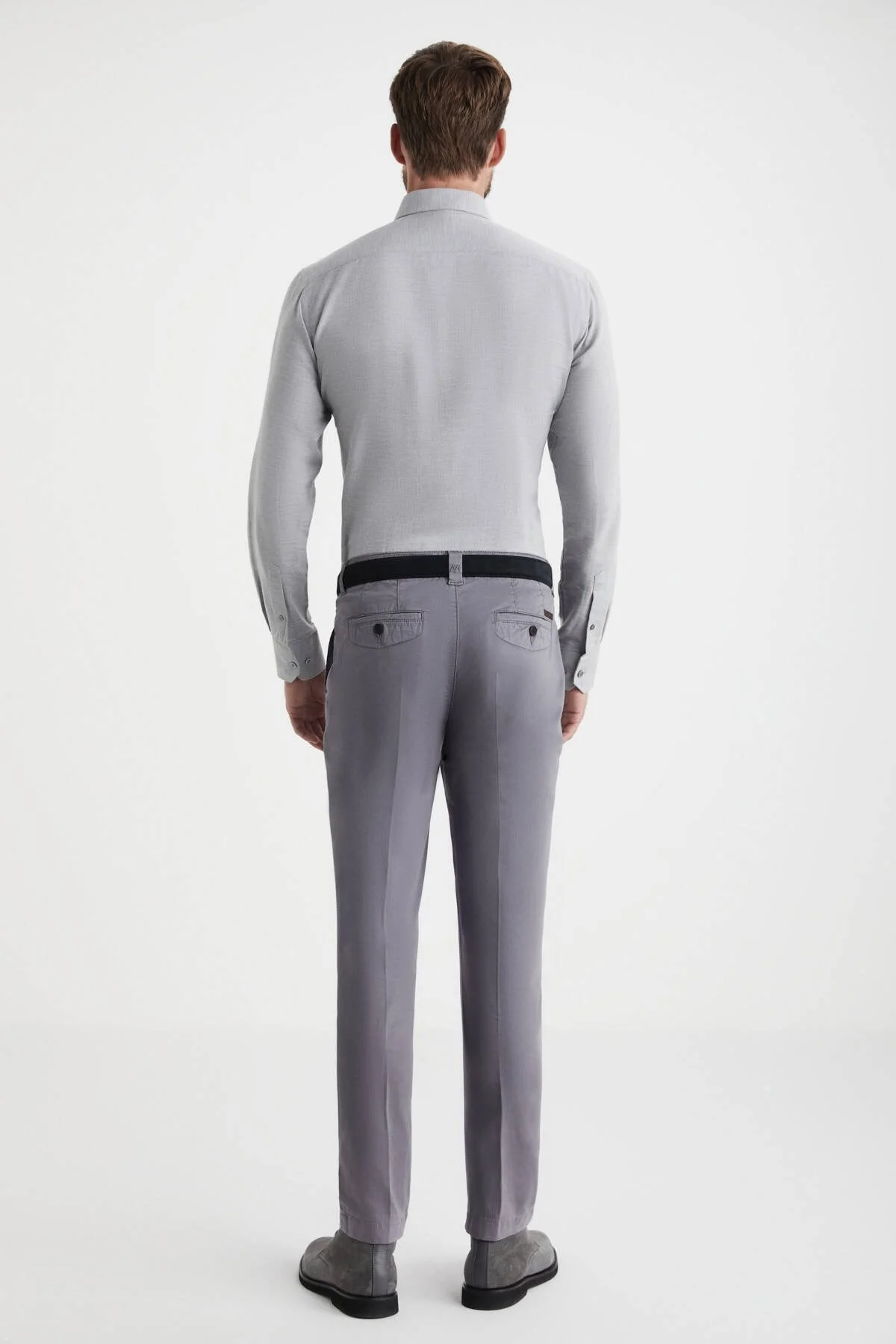 Hemington - Pamuklu Koyu Gri Regular Fit Chino Pantolon (5)