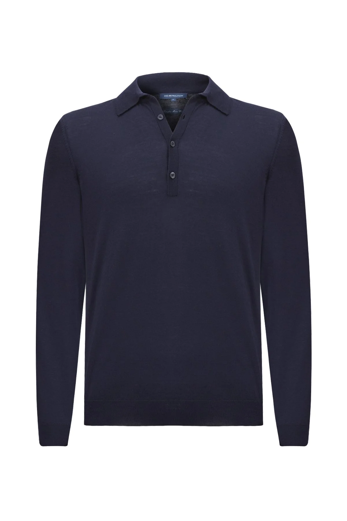 Hemington - Polo Yaka Lacivert Merino Yün Triko (7)