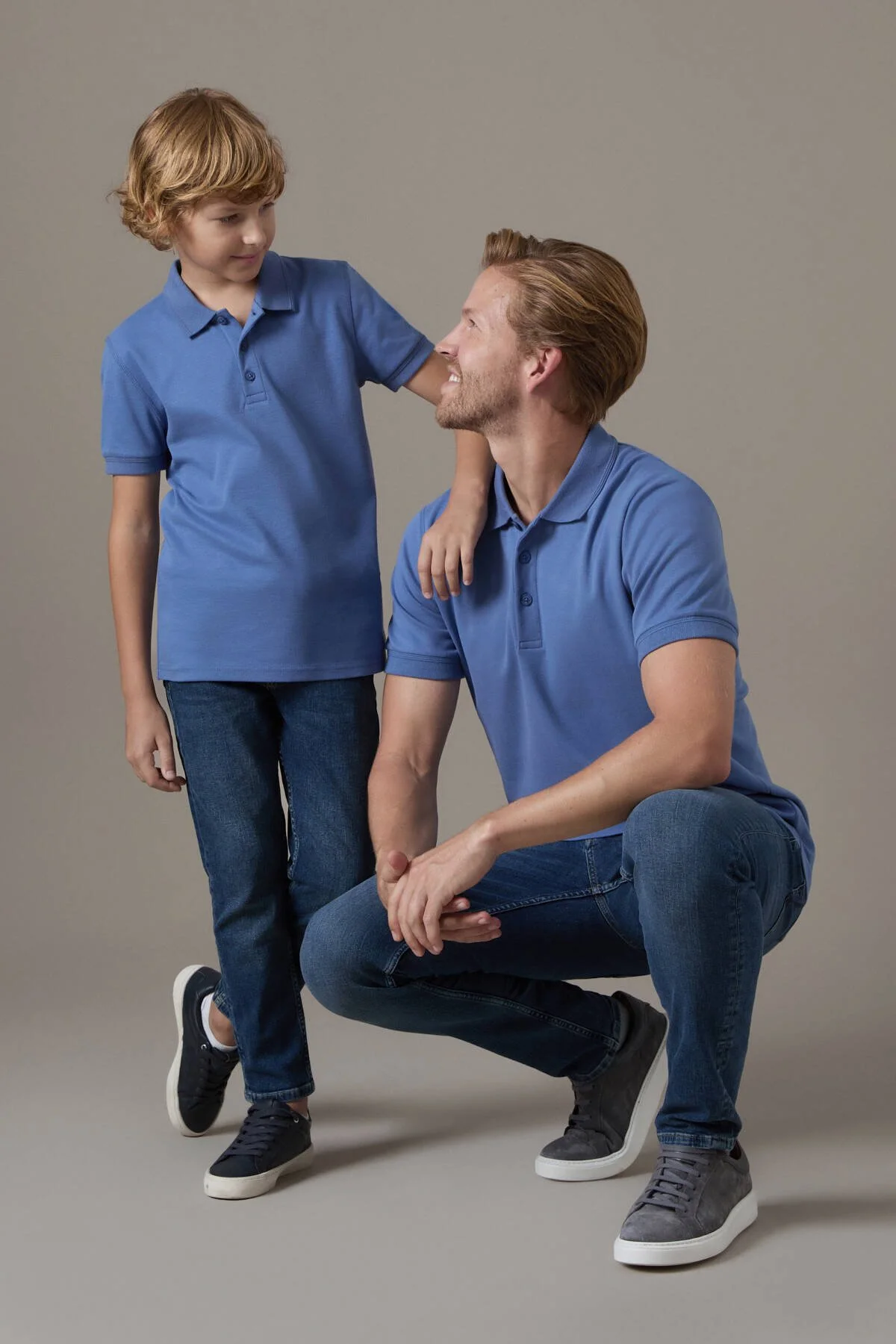 Hemington - Polo Yaka Mavi Çocuk T-Shirt (4)