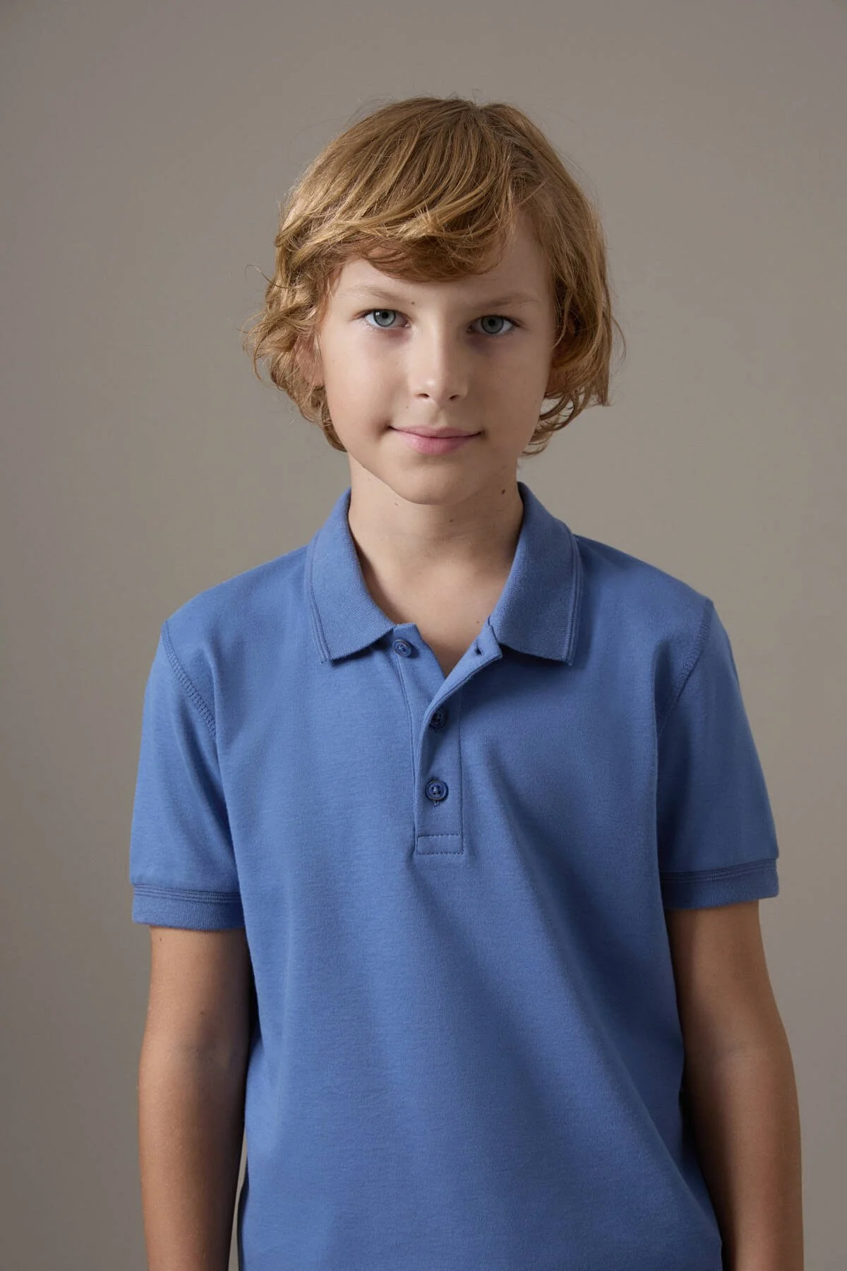 Hemington - Polo Yaka Mavi Çocuk T-Shirt (2)