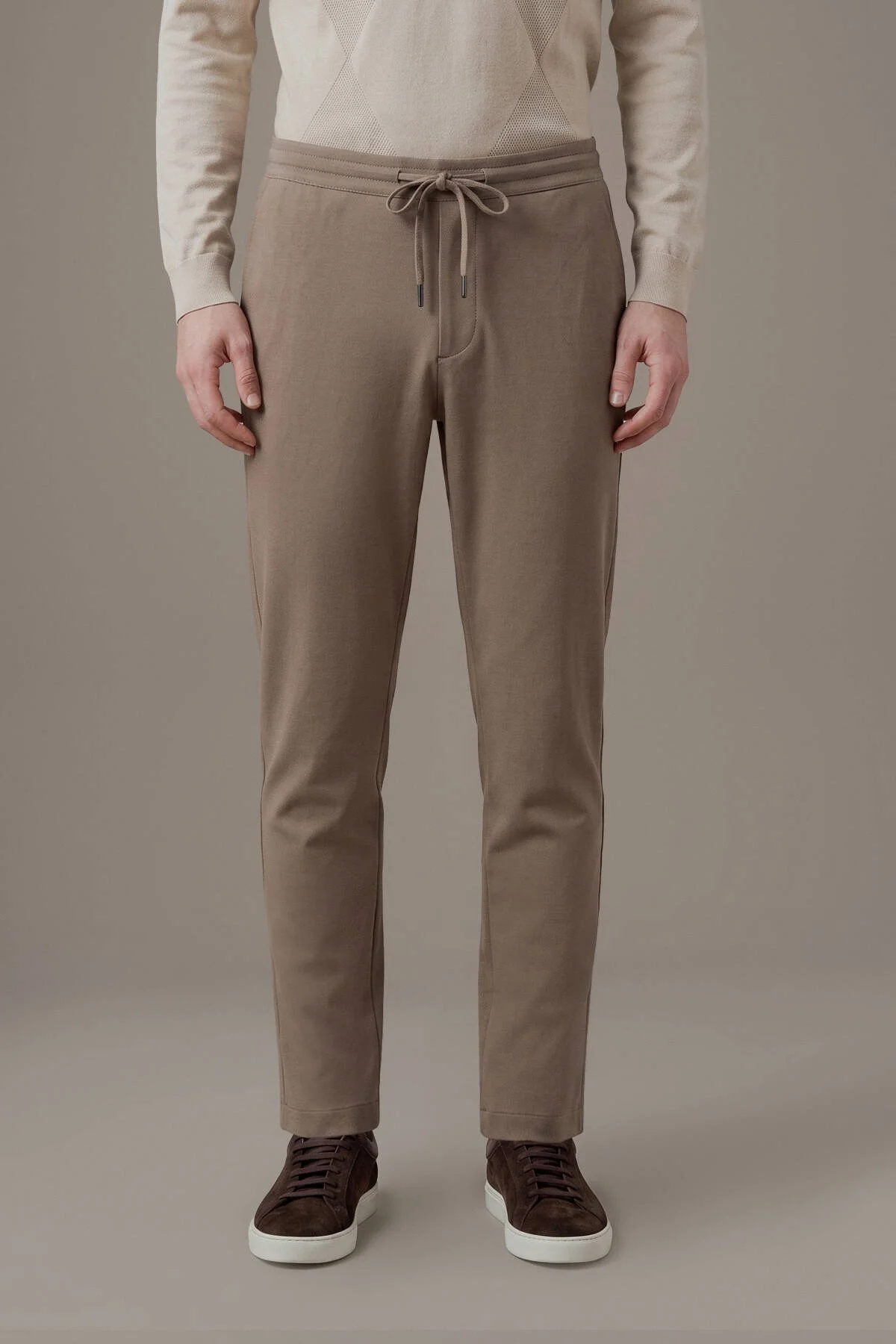 Hemington - Relax Fit Bağcıklı Tütün Rengi Chino Pantolon (1)