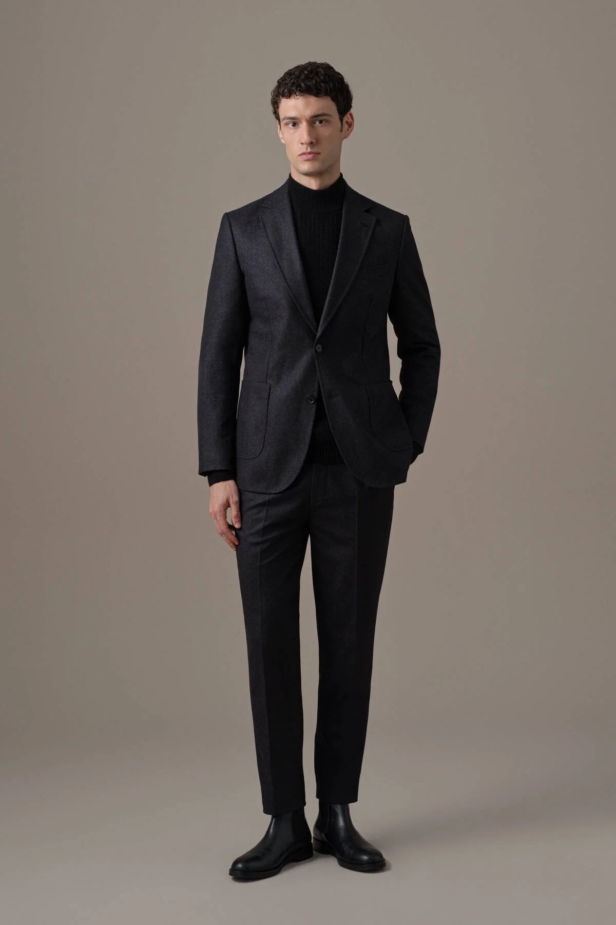 Hemington - Saf Kaşmir Antrasit Blazer Ceket (2)