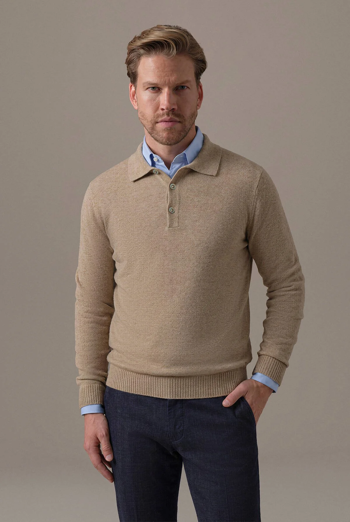 Hemington - Saf Kaşmir Camel Polo Kazak (2)