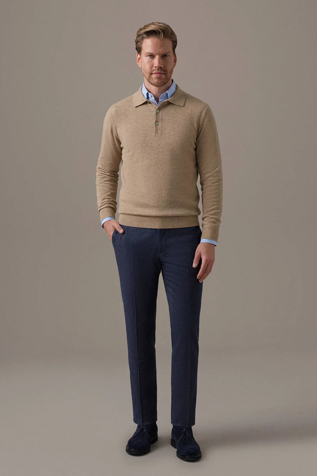 Hemington - Saf Kaşmir Camel Polo Kazak (3)