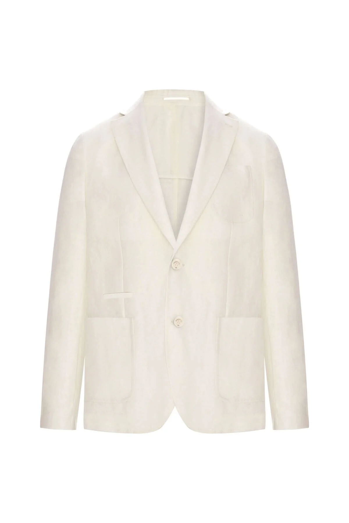 Hemington - Saf Keten Kırık Beyaz Yazlık Blazer Ceket (8)