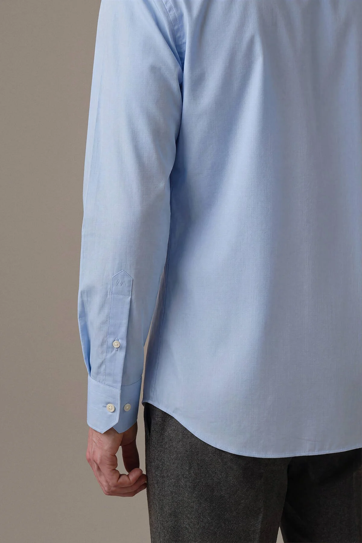 Hemington - Gizli Düğme Non-Iron Açık Mavi Gömlek (4)