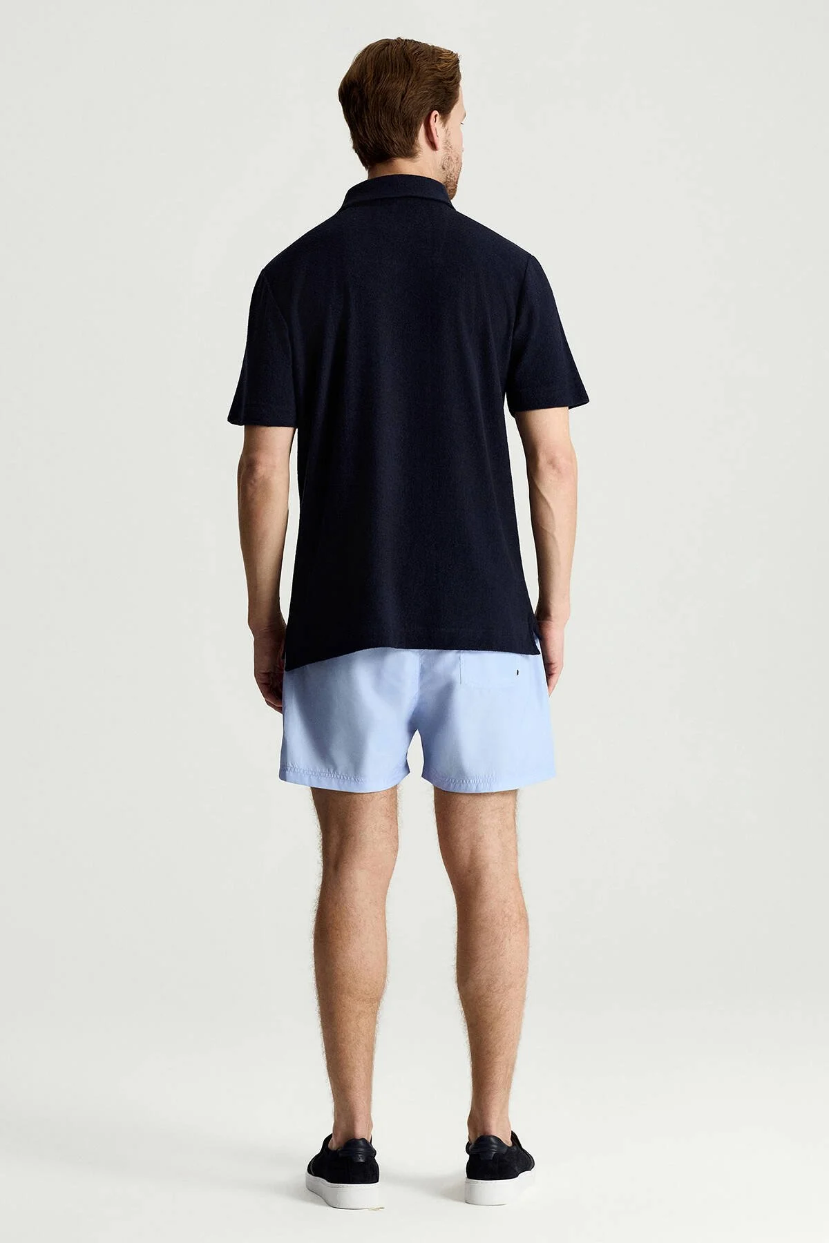 Hemington - Saf Pamuk Havlu Kumaş Lacivert Polo Yaka T-Shirt (4)