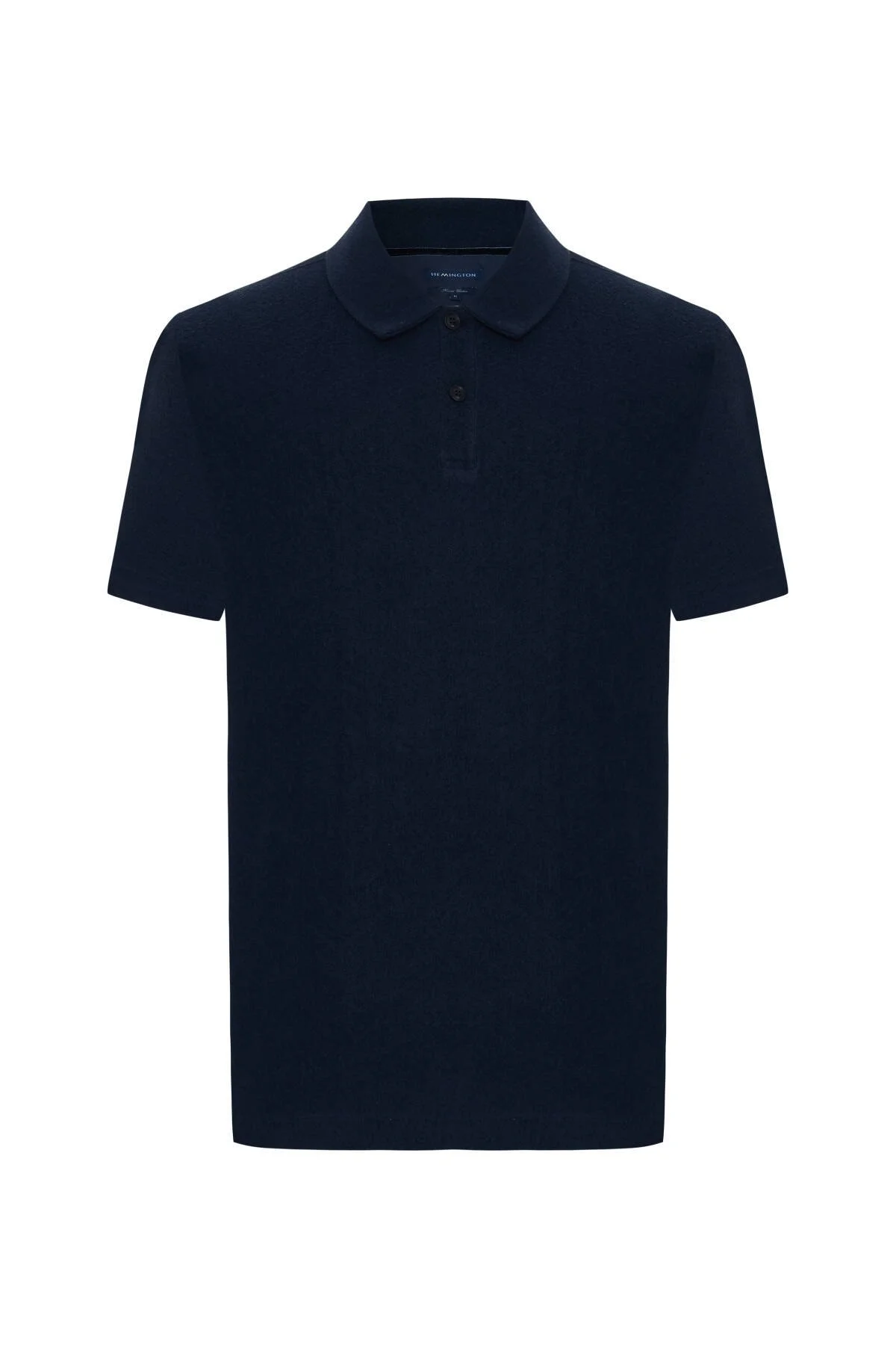 Hemington - Saf Pamuk Havlu Kumaş Lacivert Polo Yaka T-Shirt (6)