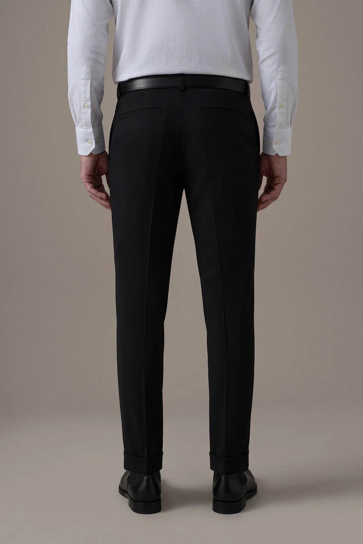 Hemington - Saf Yün Siyah Chino Jogger Pantolon (6)